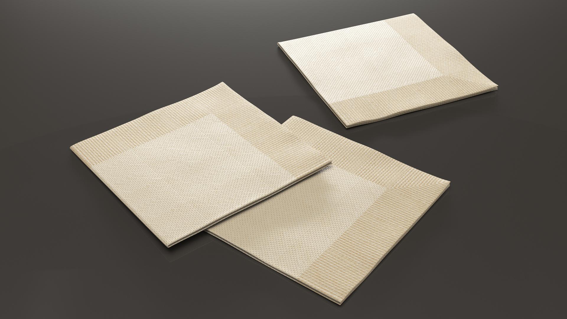 3D Disposable Paper Napkin model