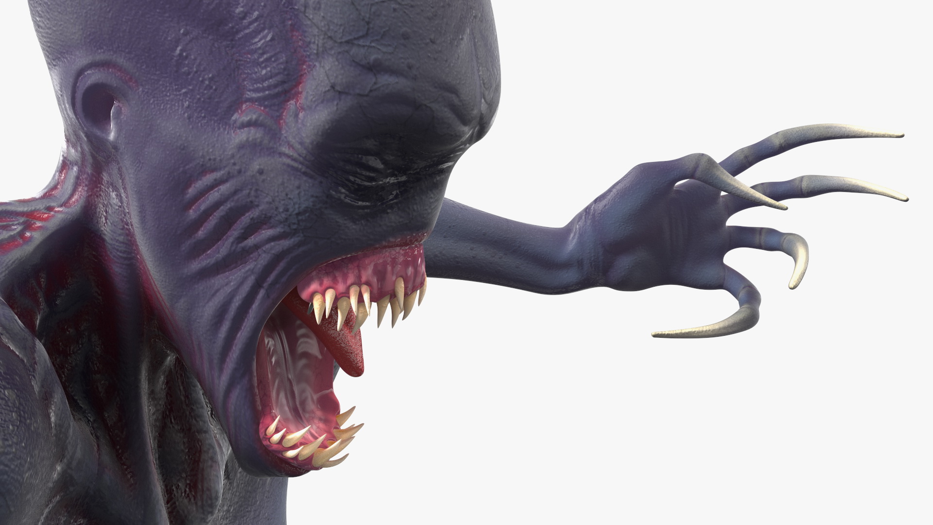 Scary Creature Bust 3D model