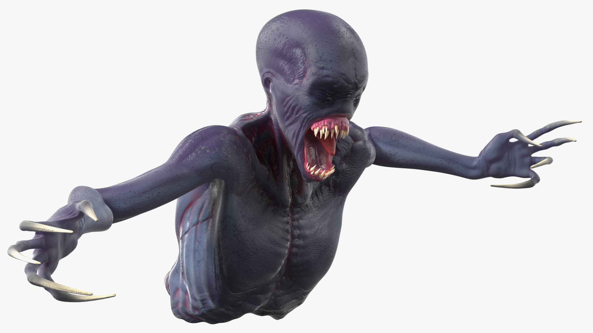 Scary Creature Bust 3D model