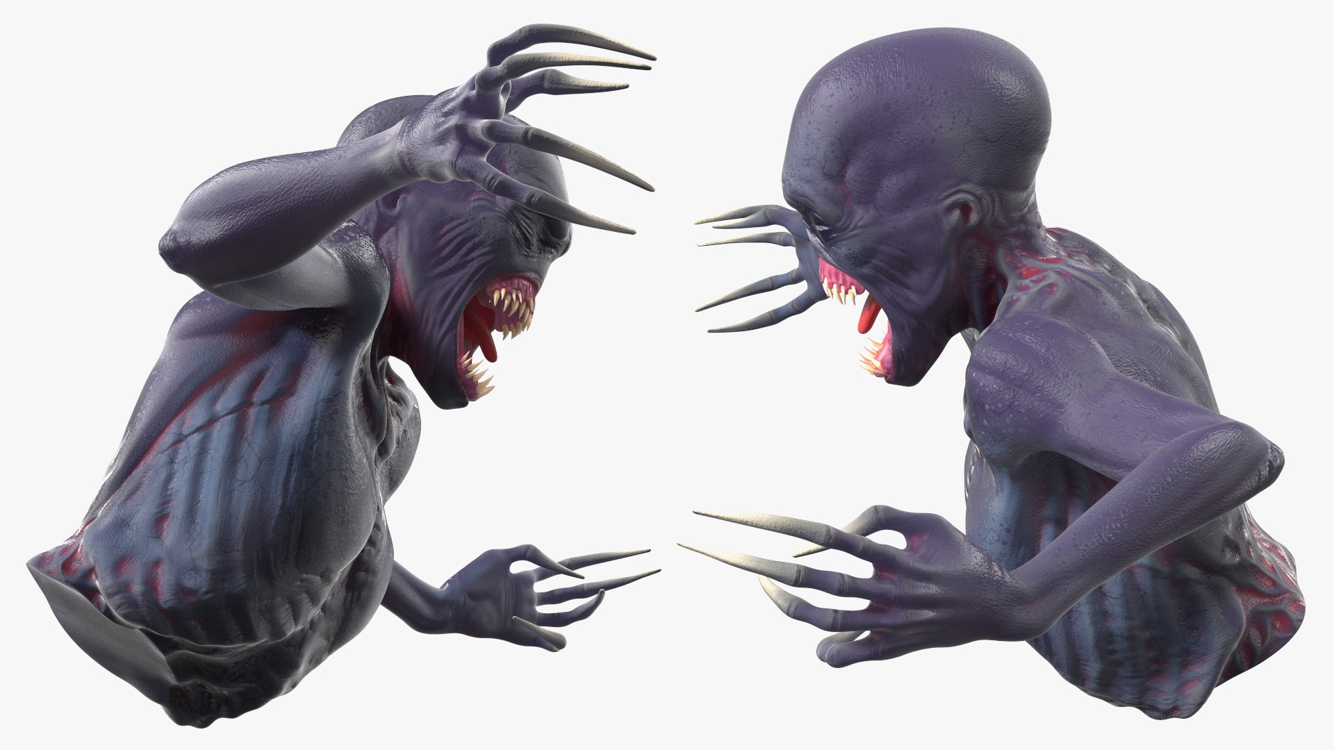 Scary Creature Bust 3D model