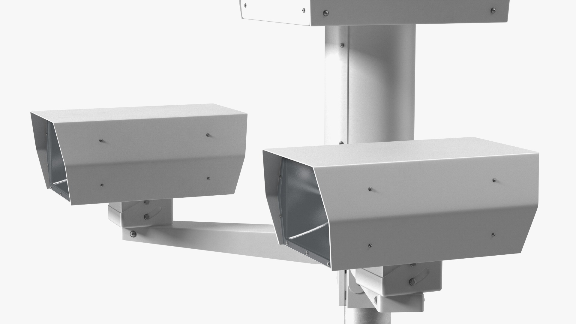 3D model Traffic Control Red Light Camera on Pole