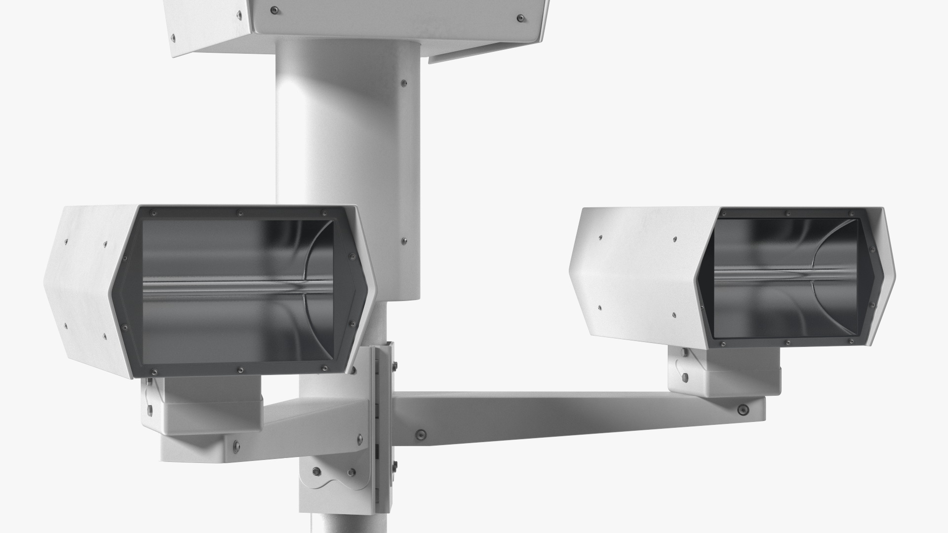 3D model Traffic Control Red Light Camera on Pole