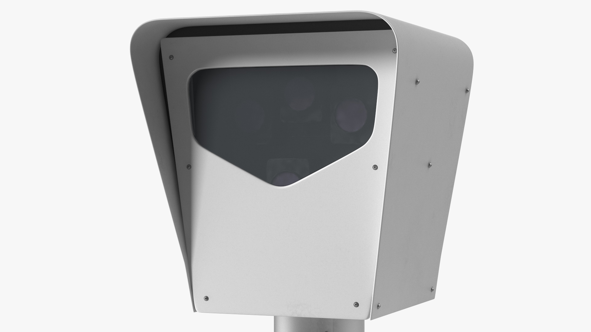 3D model Traffic Control Red Light Camera on Pole