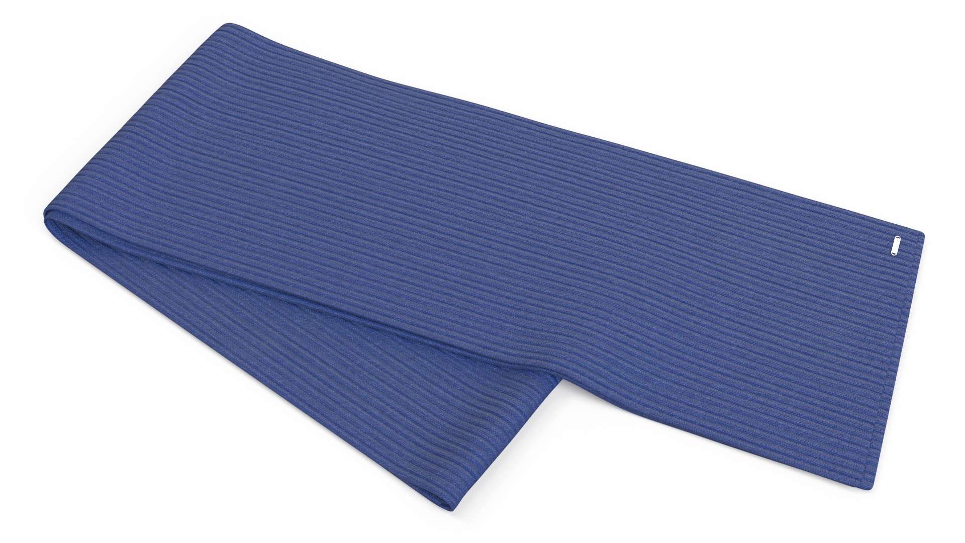 Folded Blue Scarf 3D