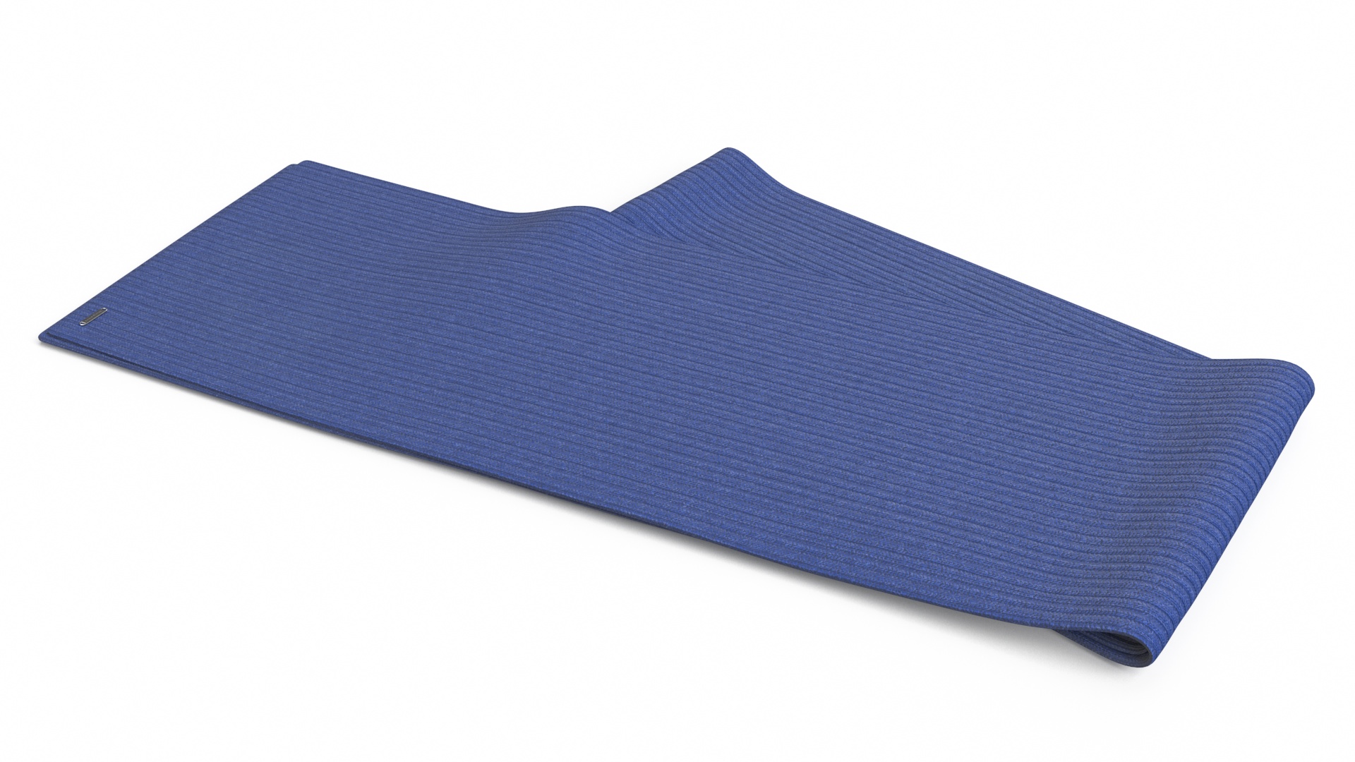 Folded Blue Scarf 3D