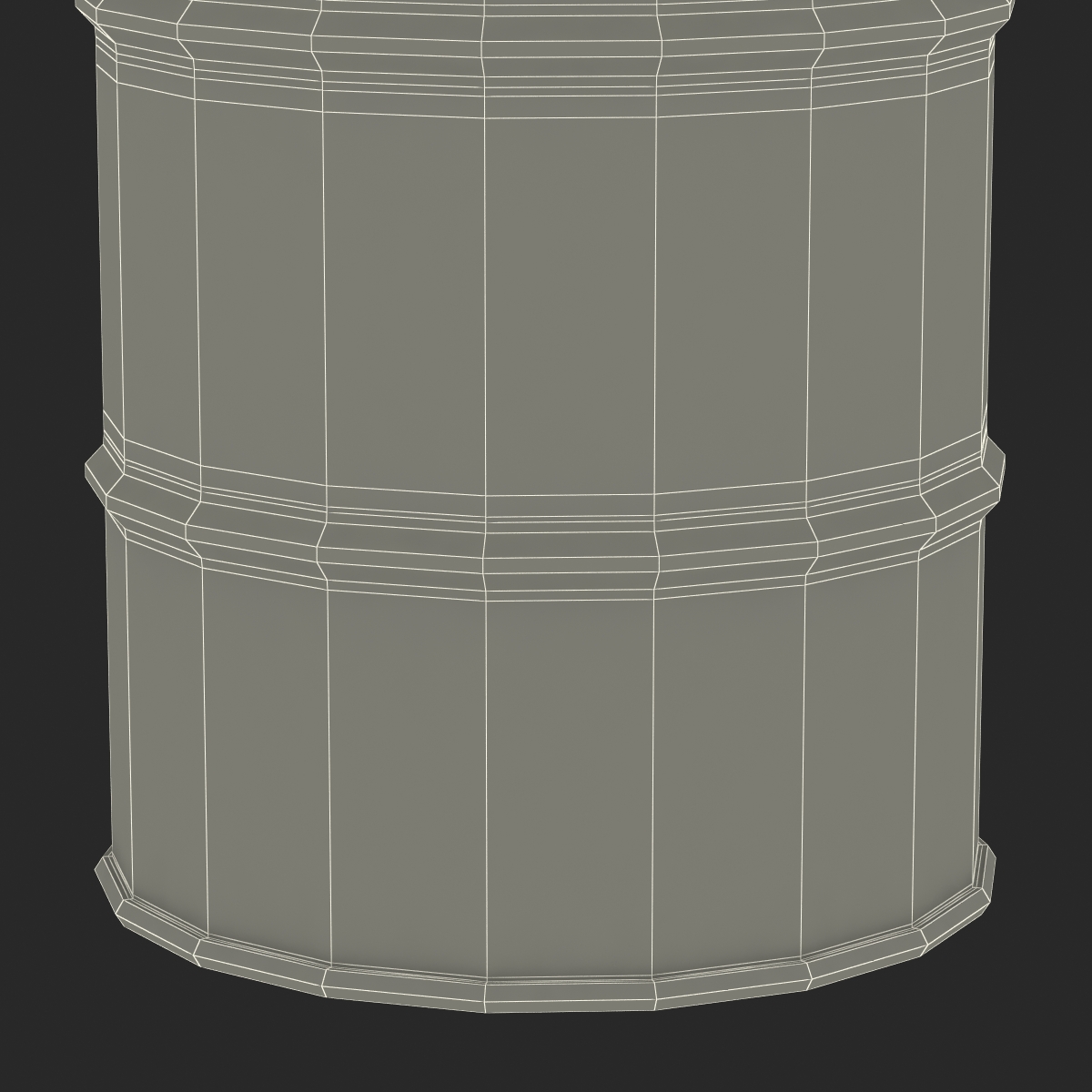 3D Oil Barrel Shell