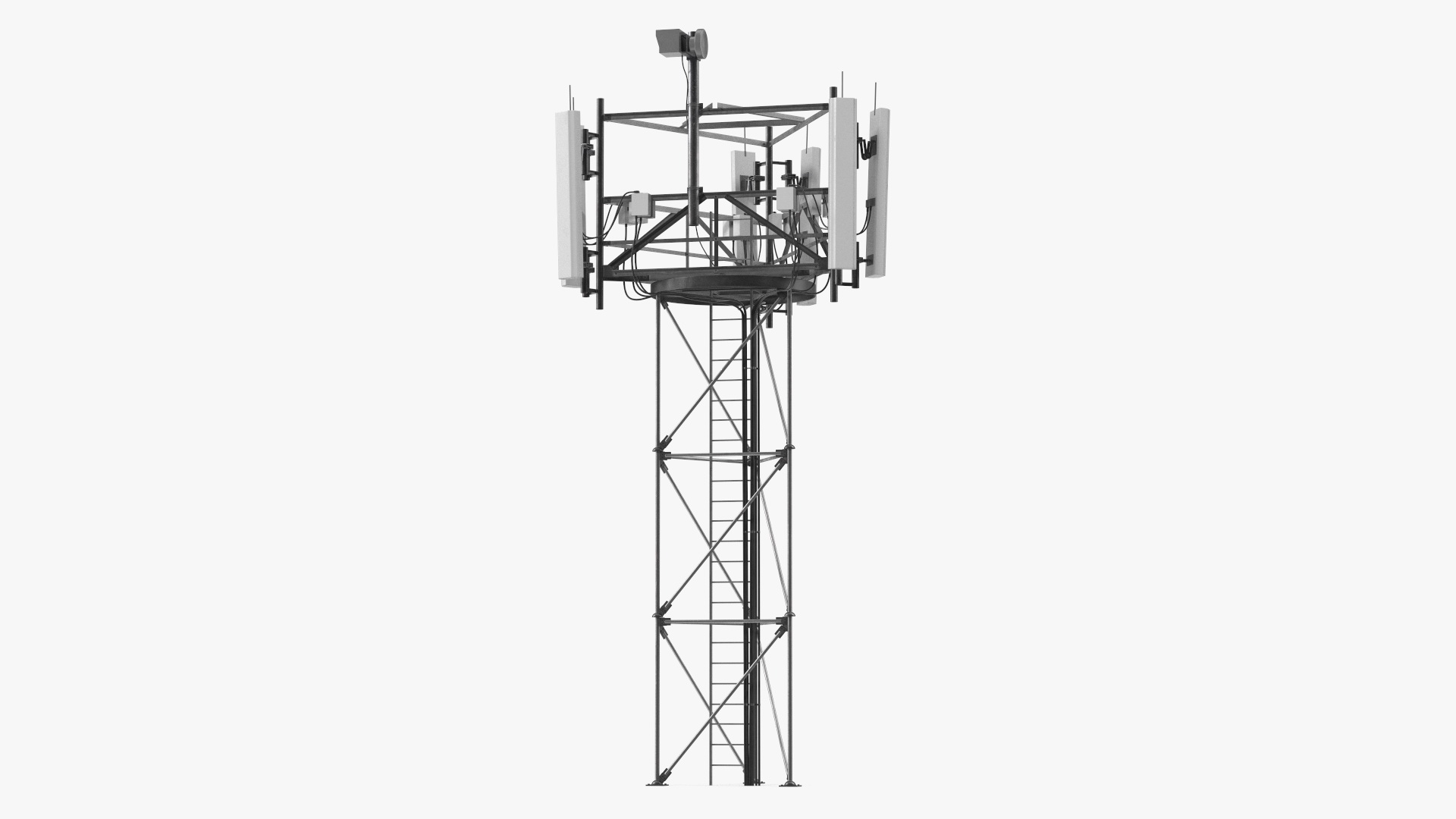 3D Rooftop Cellular Transmitter model