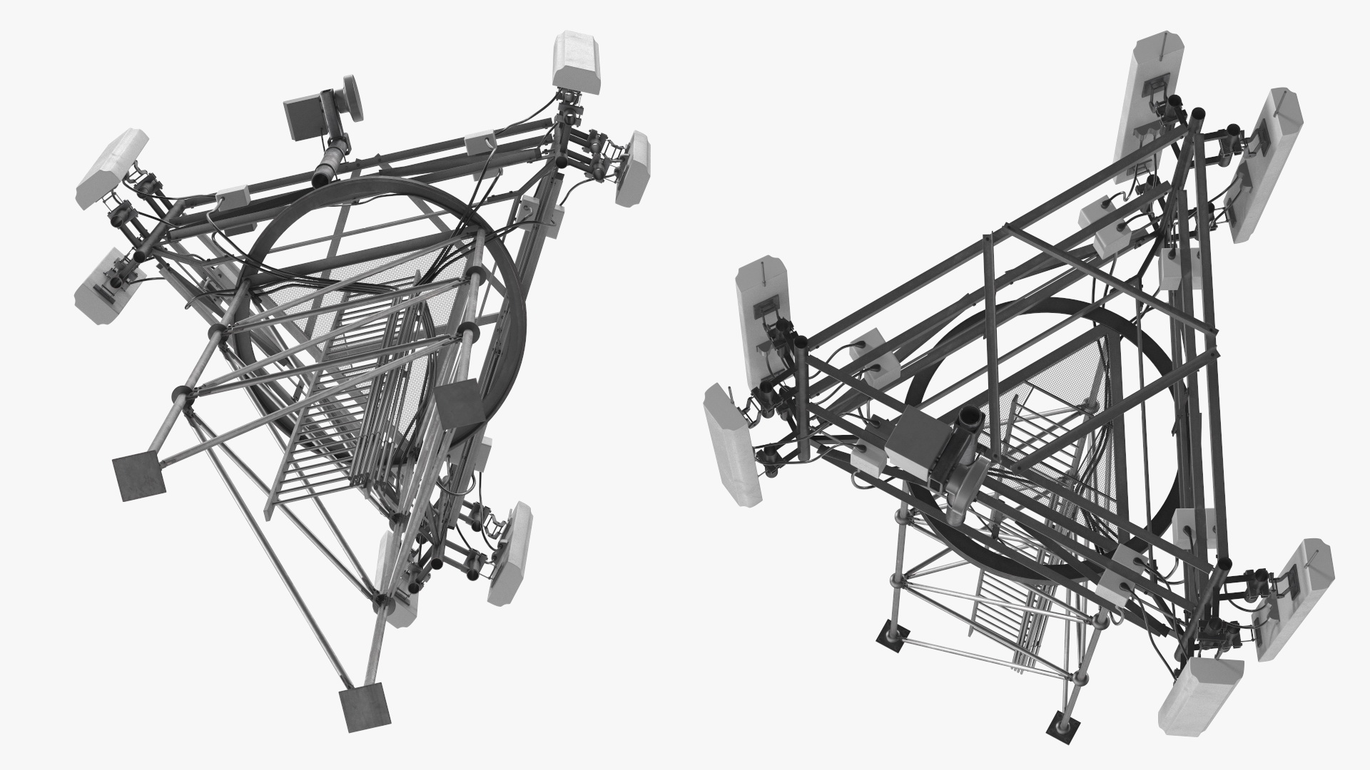 3D Rooftop Cellular Transmitter model