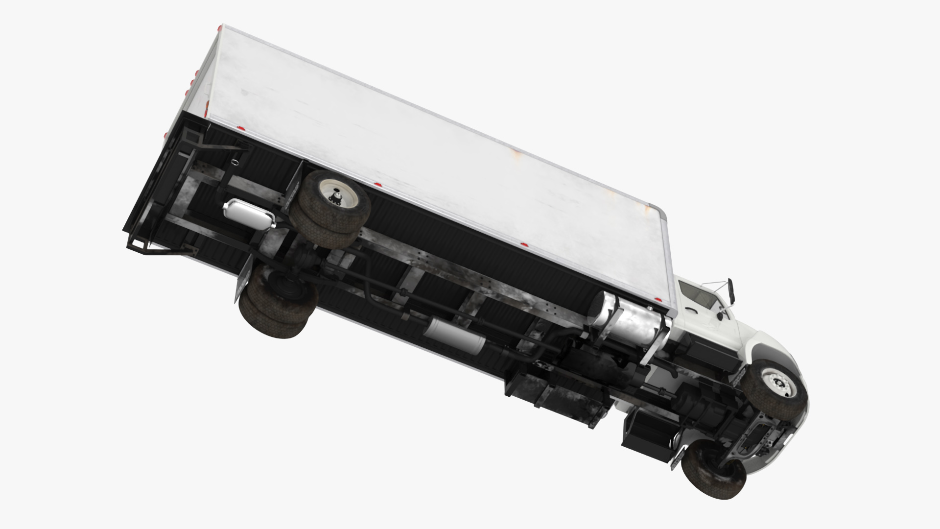 3D model Commercial Box Truck
