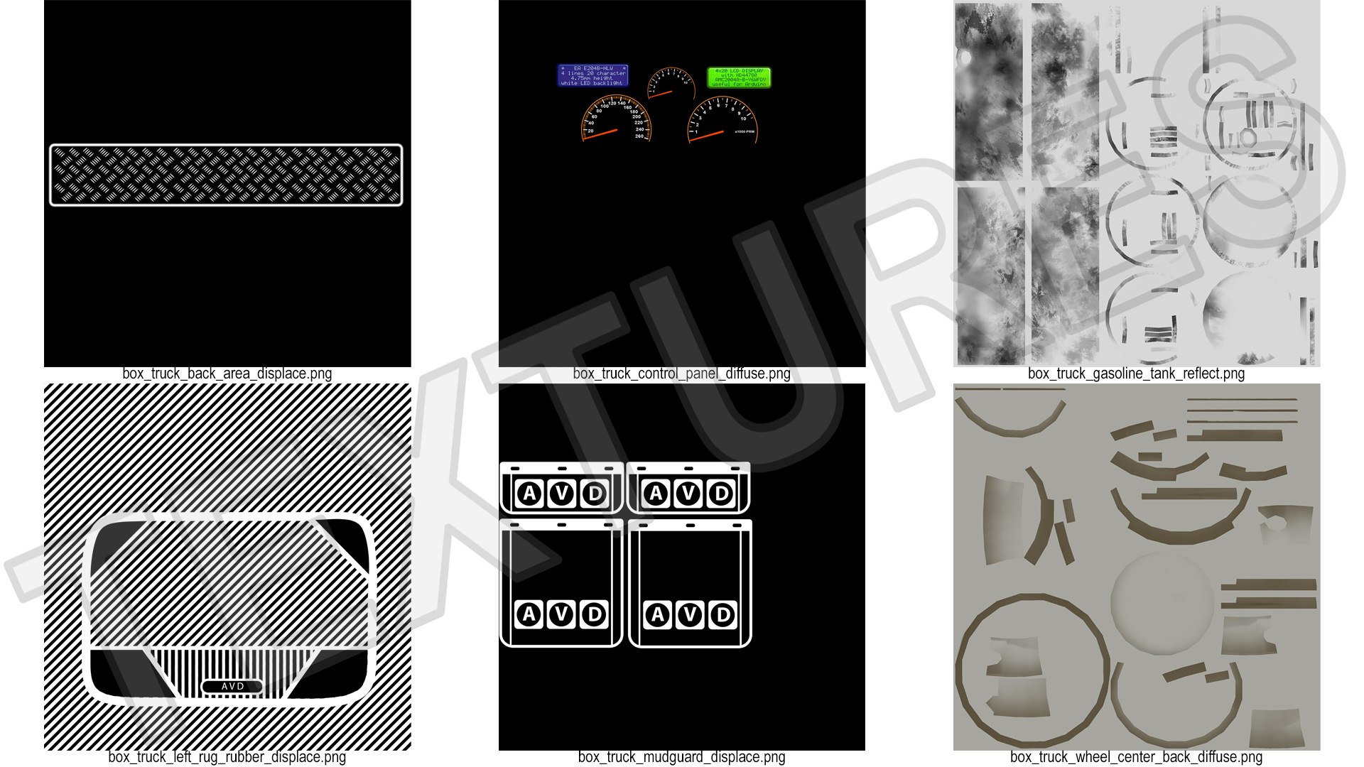 3D model Commercial Box Truck