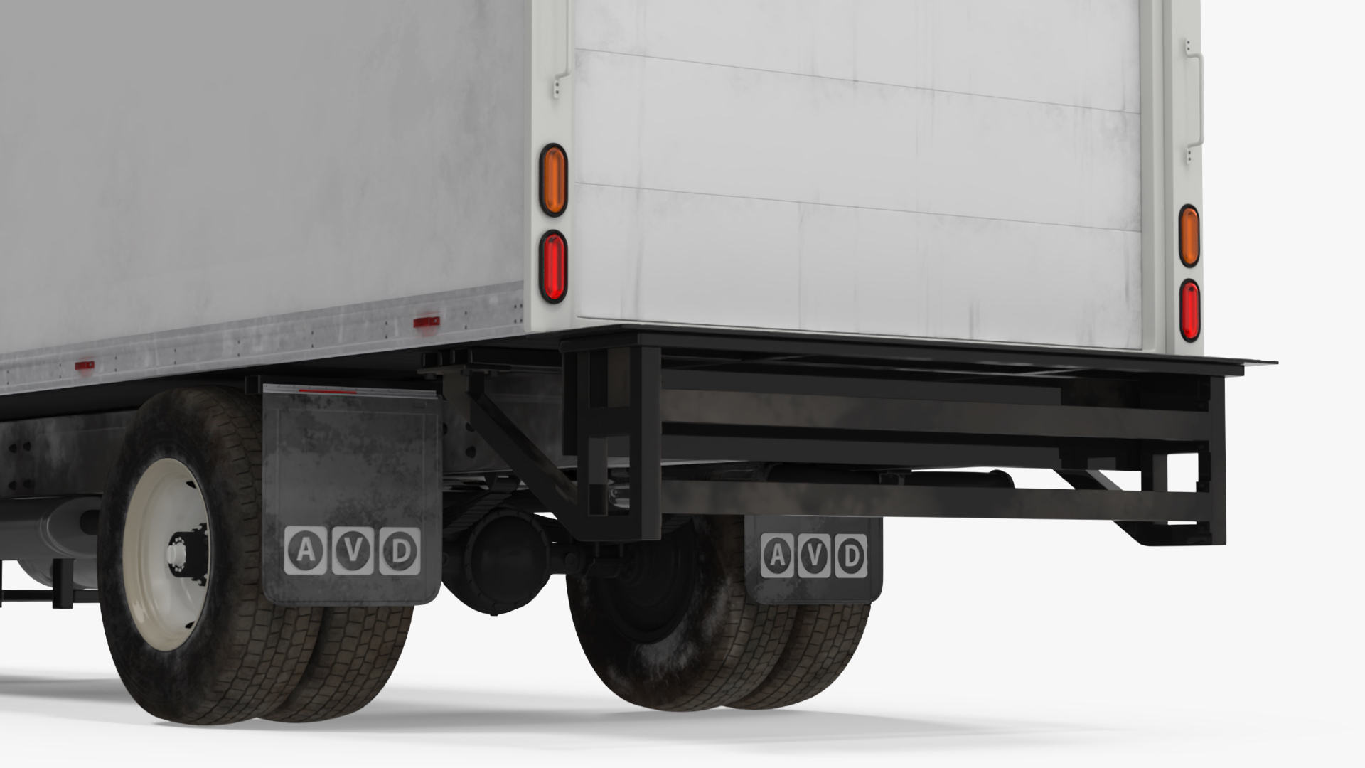 3D model Commercial Box Truck