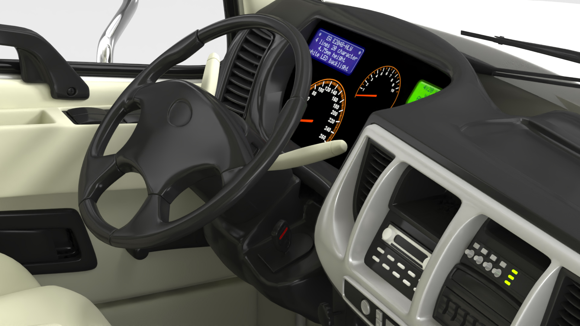 3D model Commercial Box Truck