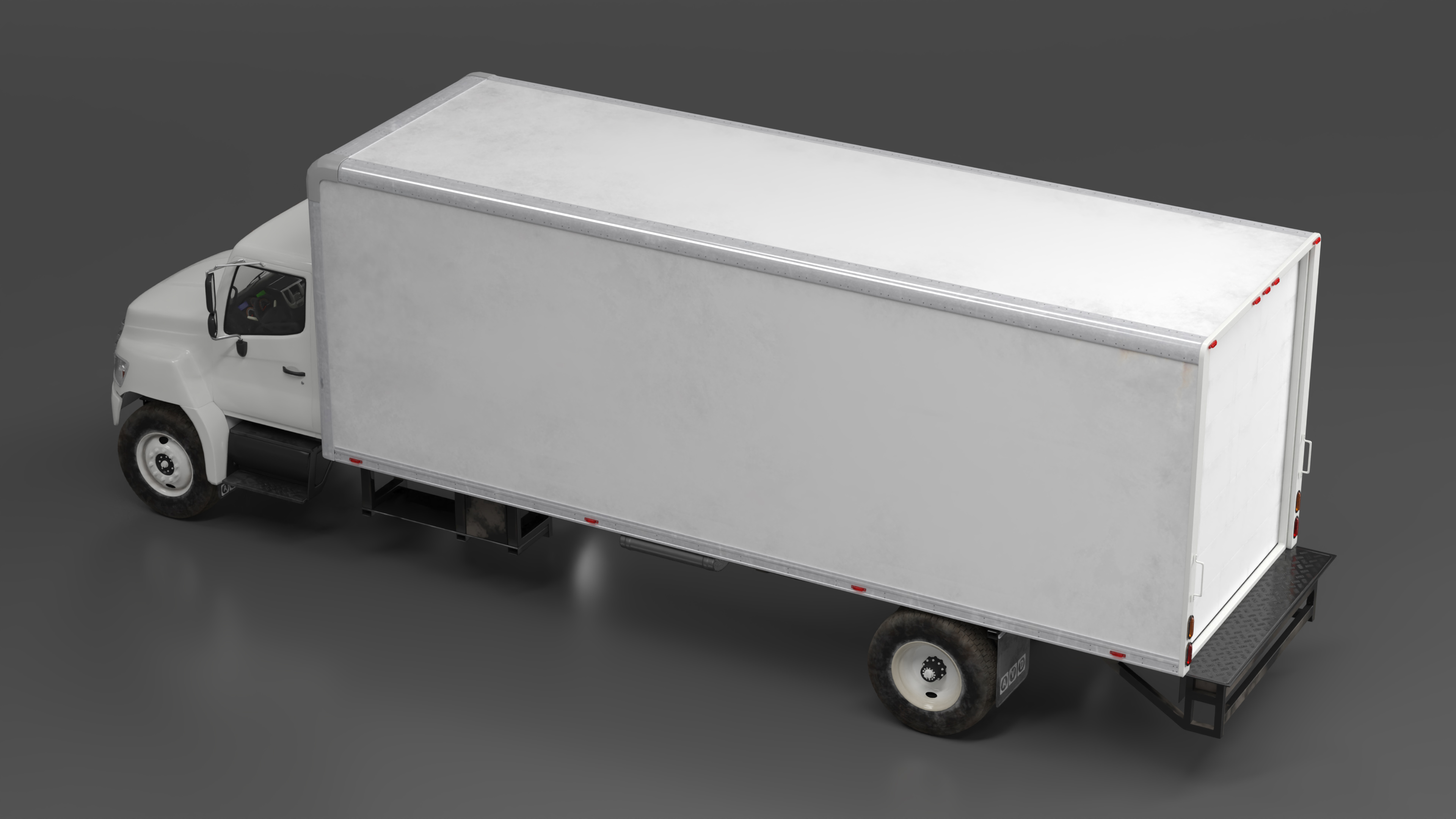 3D model Commercial Box Truck