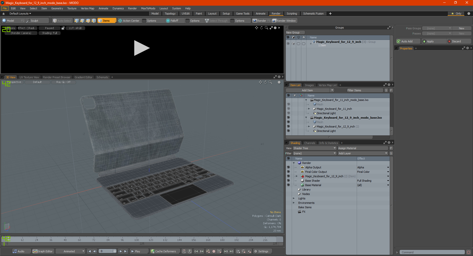 3D Magic Keyboard for 12 9 inch model