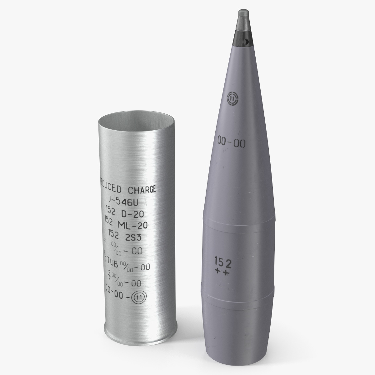 Artillery Round with Charge 152 mm