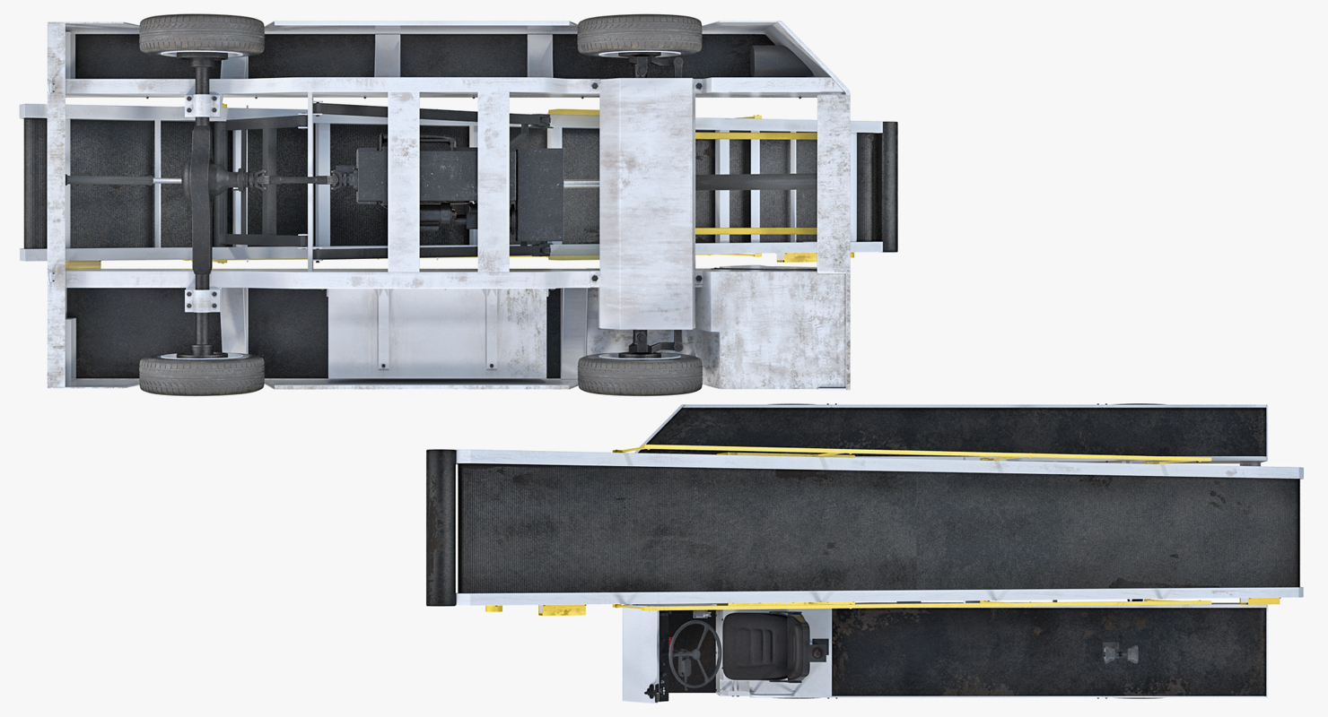 3D Airport Conveyor Belt Loader TUG 660