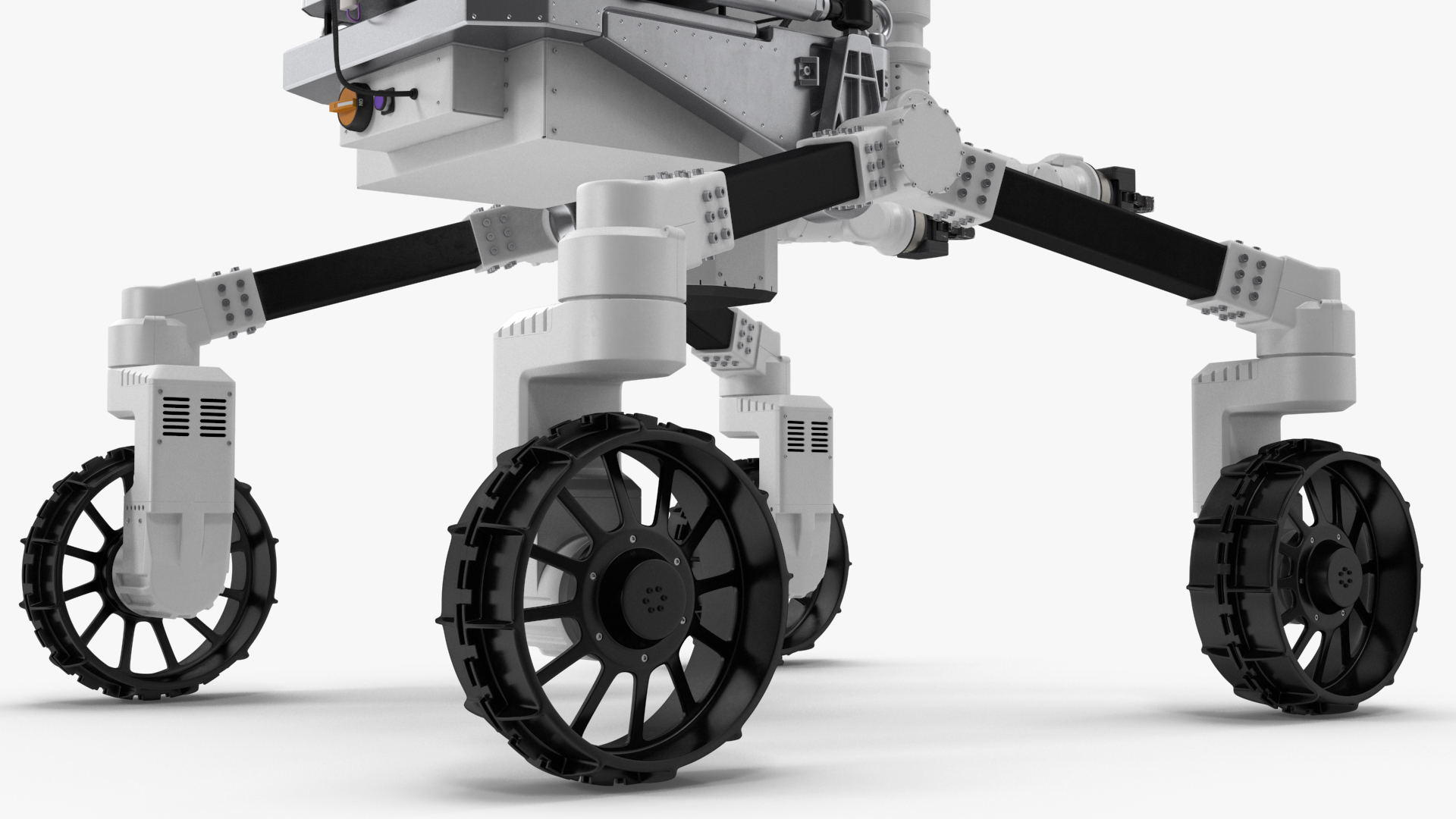 3D model Lunar Robotic Rover Rigged for Maya