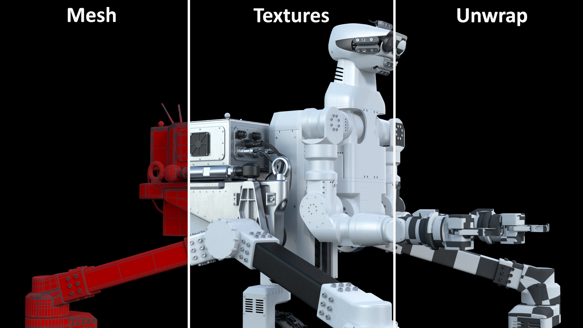3D model Lunar Robotic Rover Rigged for Maya
