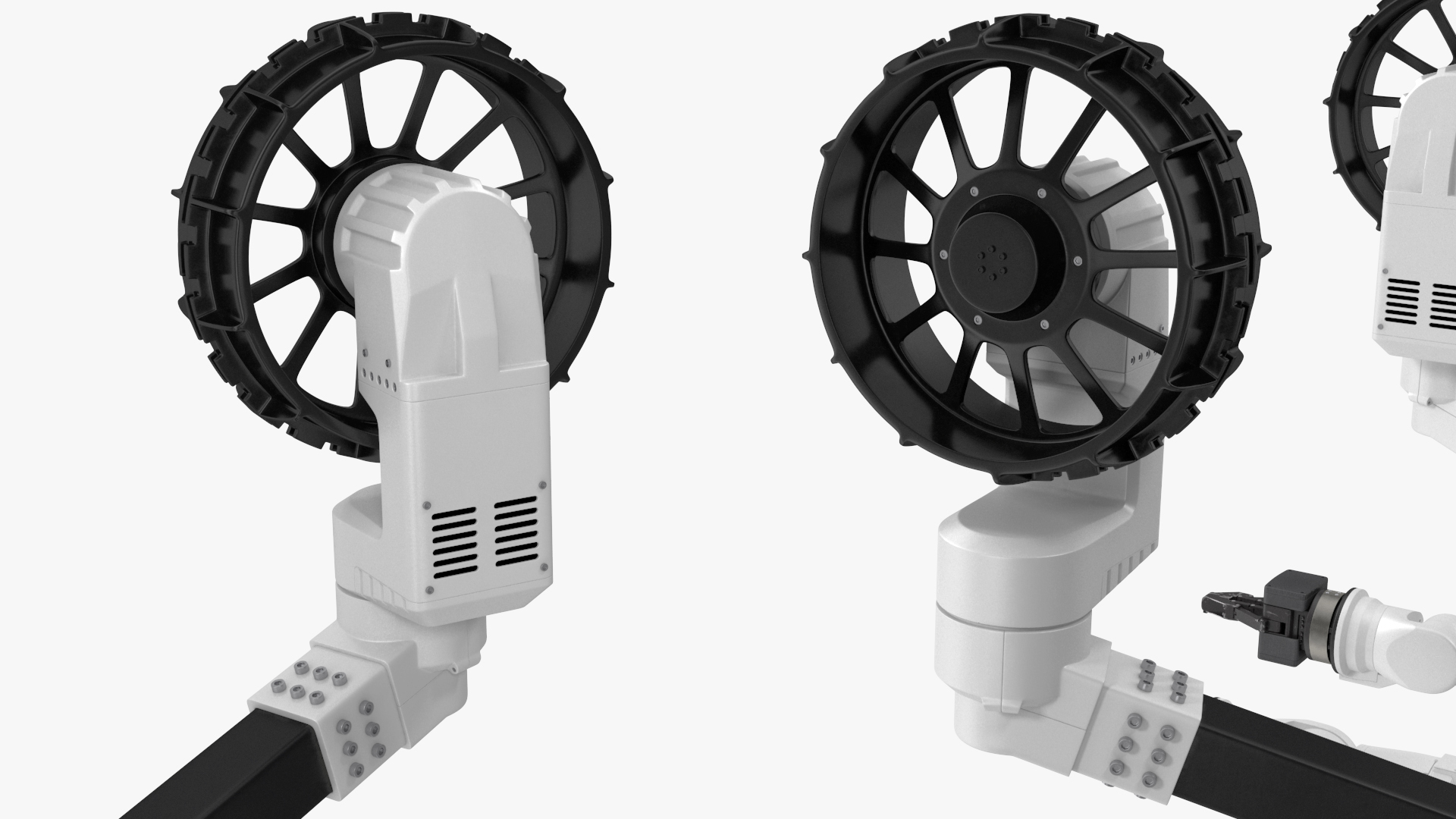 3D model Lunar Robotic Rover Rigged for Maya