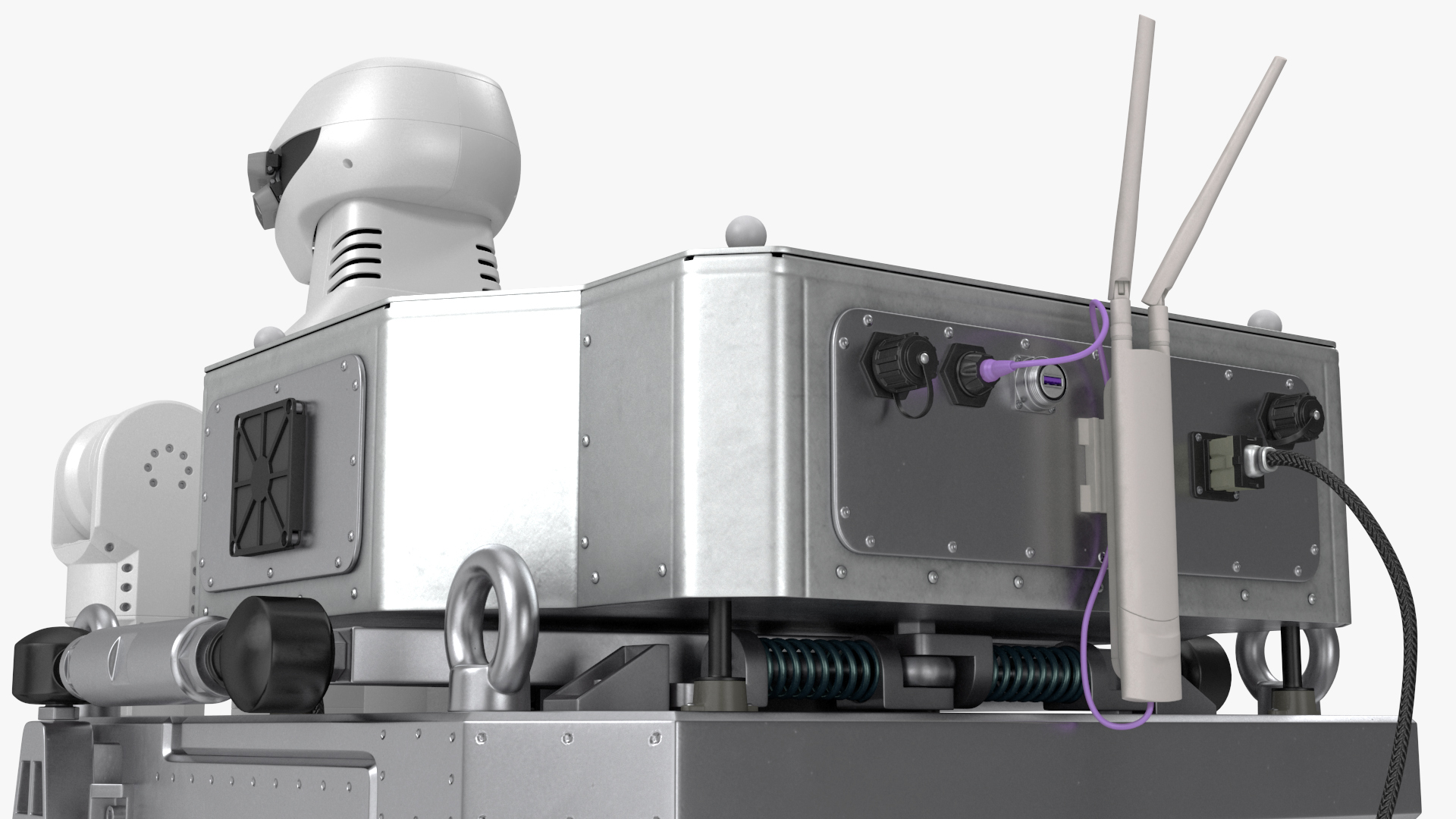 3D model Lunar Robotic Rover Rigged for Maya