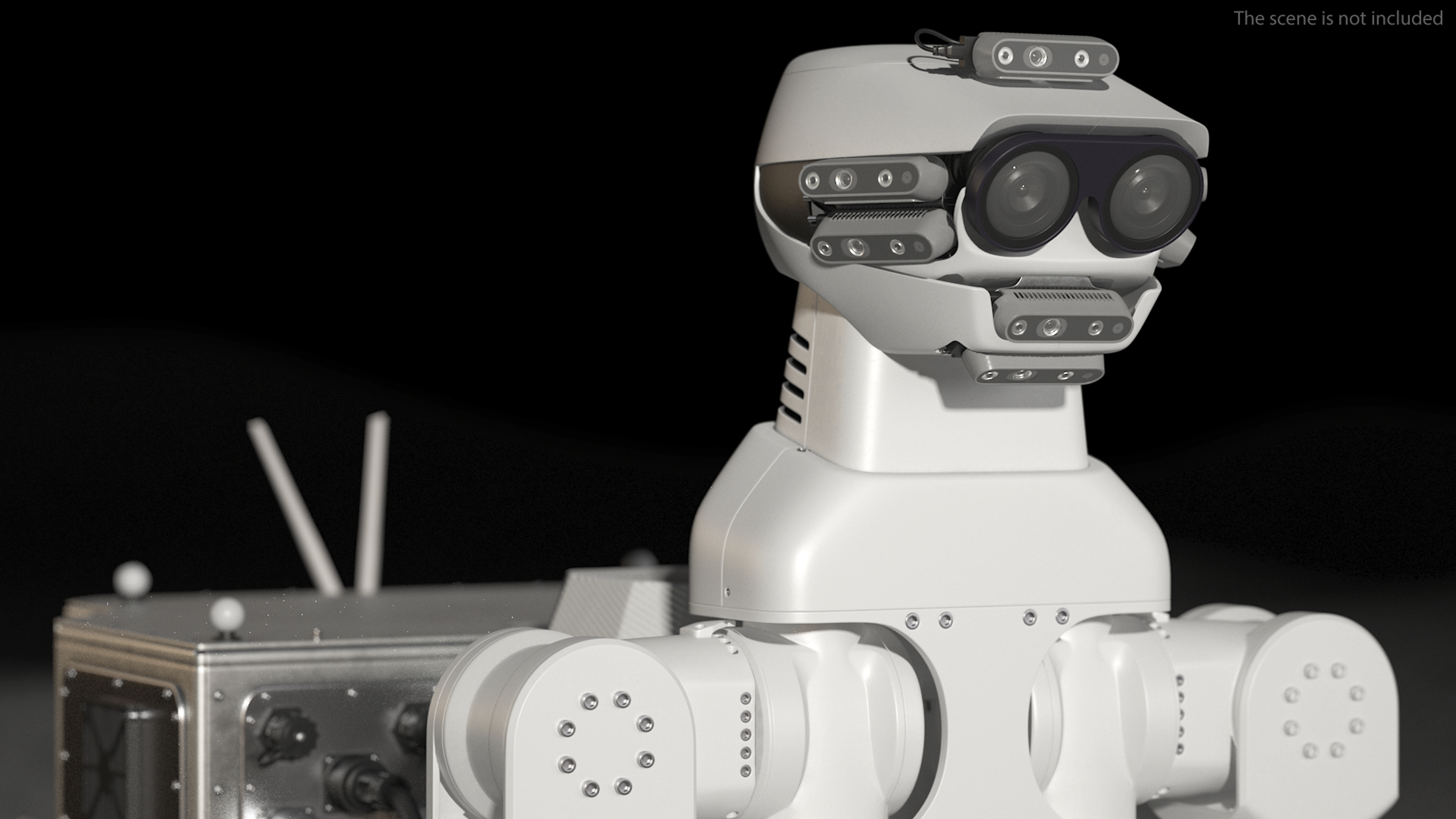 3D model Lunar Robotic Rover Rigged for Maya