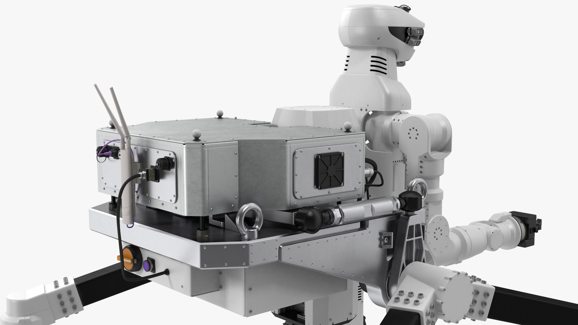 3D model Lunar Robotic Rover Rigged for Maya