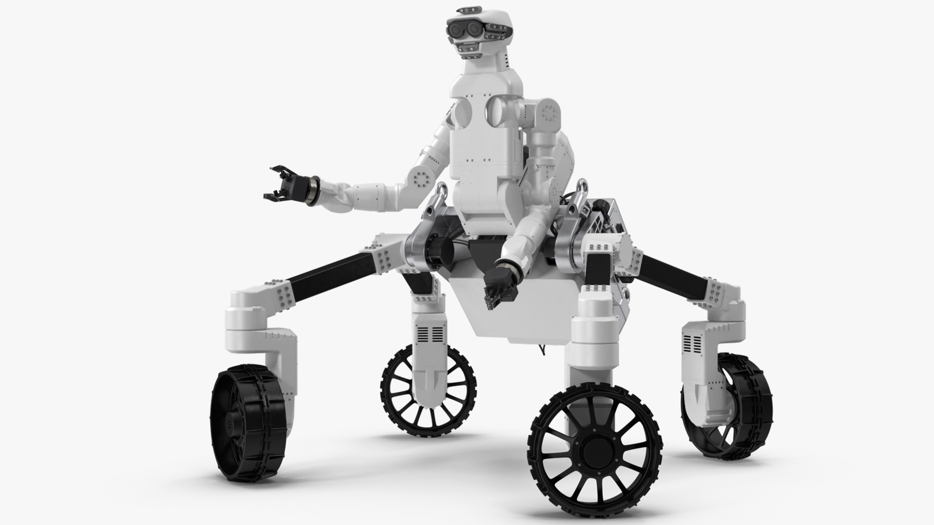 3D model Lunar Robotic Rover Rigged for Maya