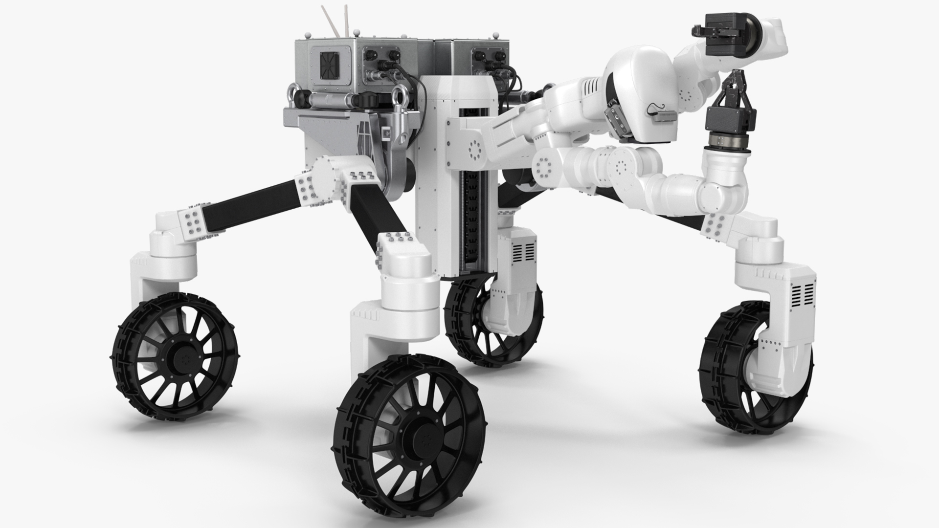 3D model Lunar Robotic Rover Rigged for Maya