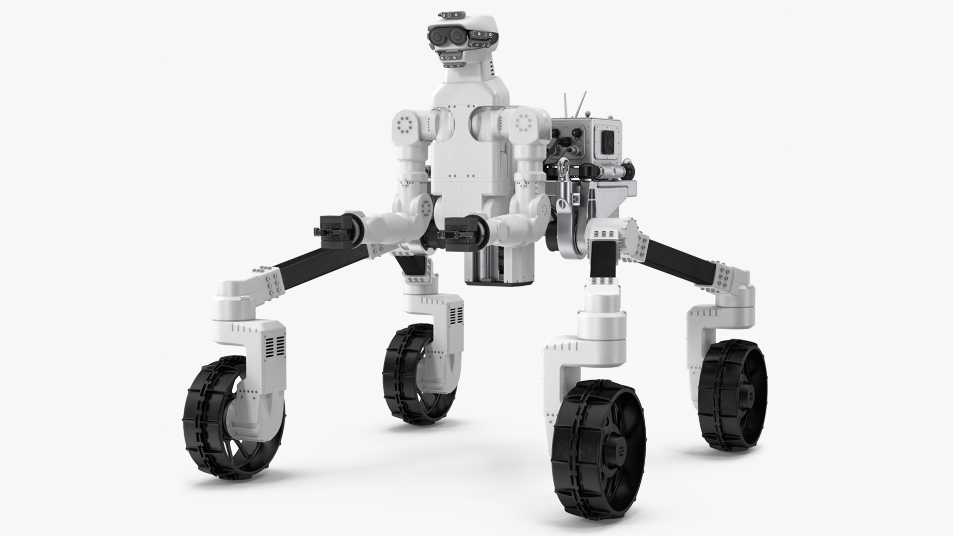 3D model Lunar Robotic Rover Rigged for Maya