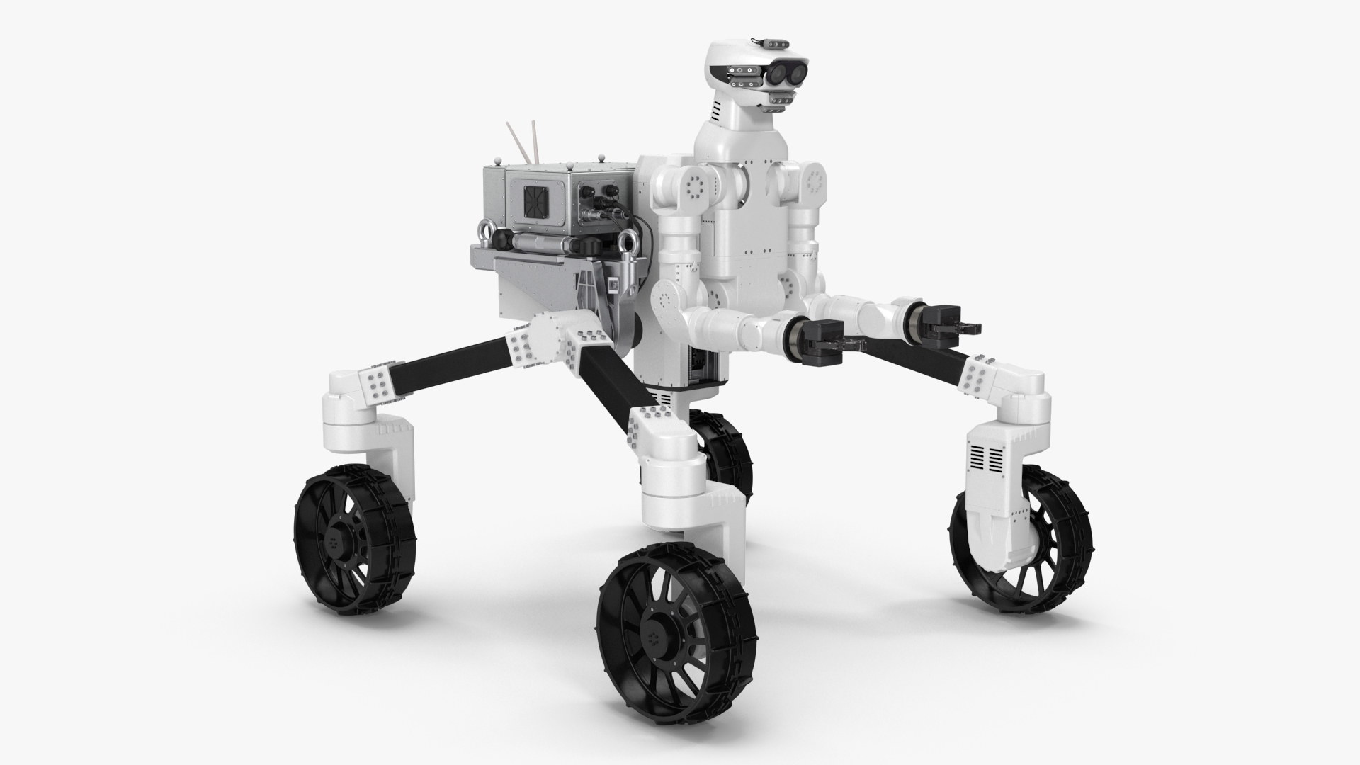 3D model Lunar Robotic Rover Rigged for Maya