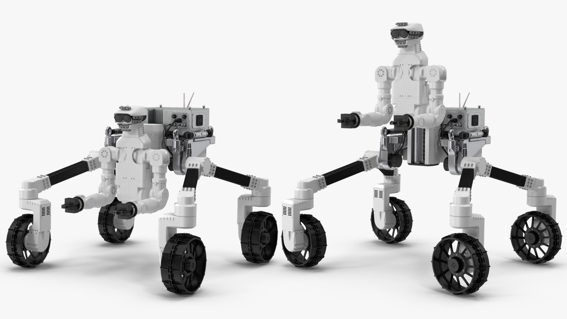 3D model Lunar Robotic Rover Rigged for Maya
