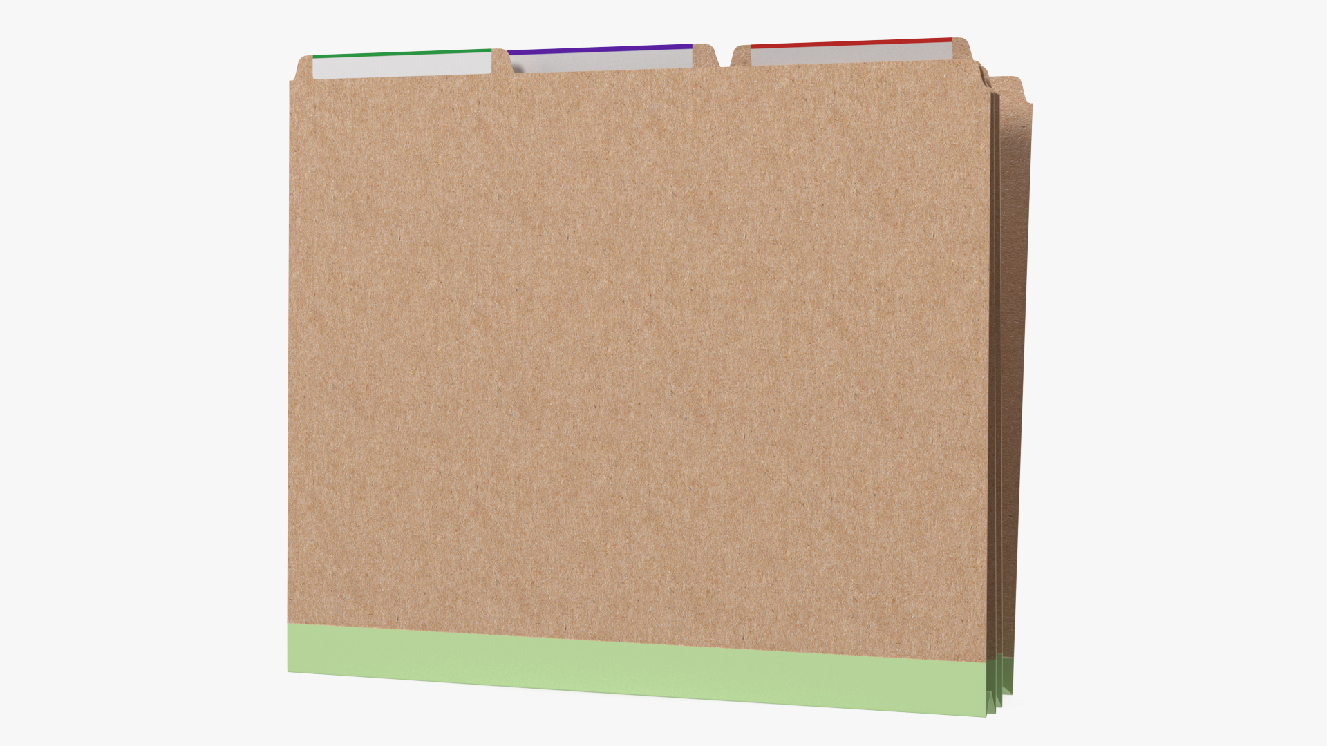 Brown Cardboard File Folder 3D