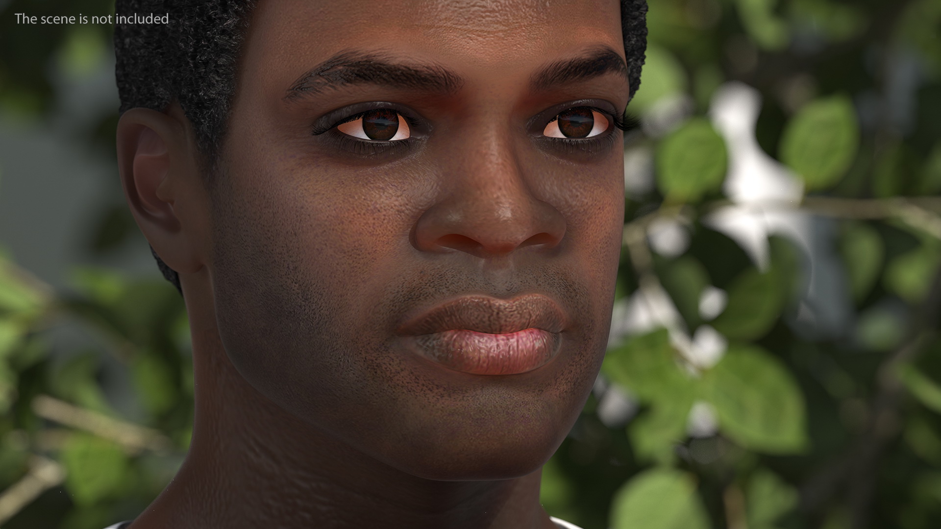 3D Afro American Man in City Style T Pose model