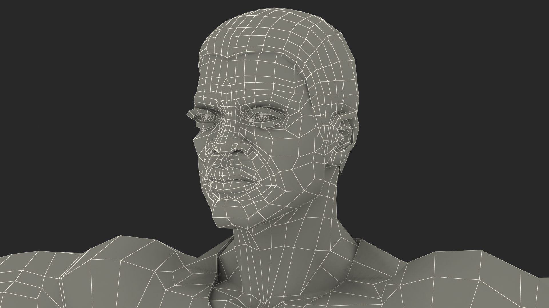 3D Afro American Man in City Style T Pose model