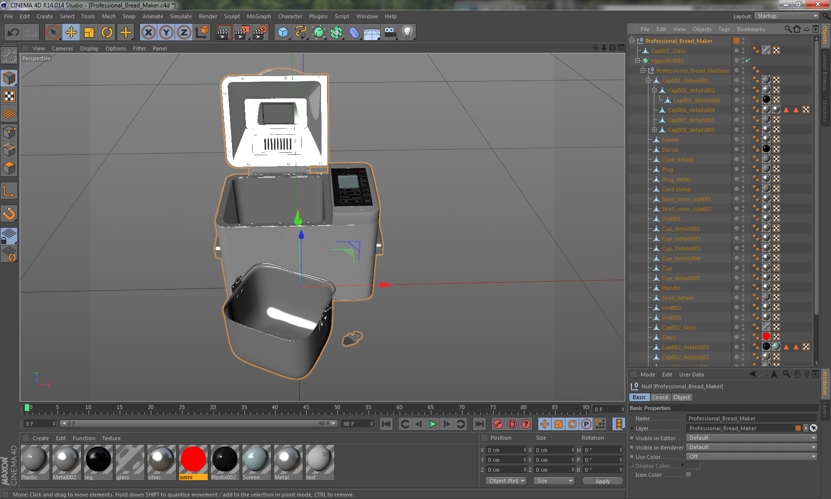 Professional Bread Maker 3D model