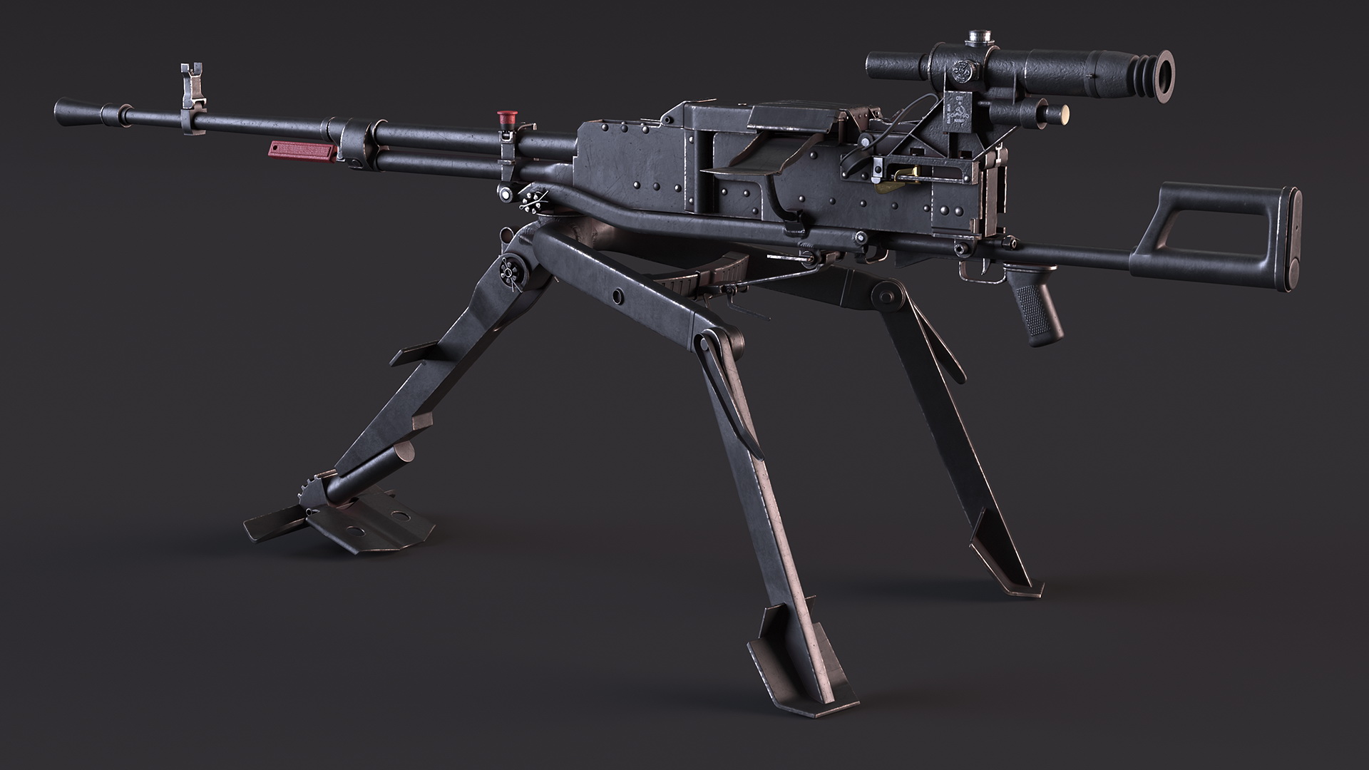 3D Russian Heavy Machine Gun Utyos