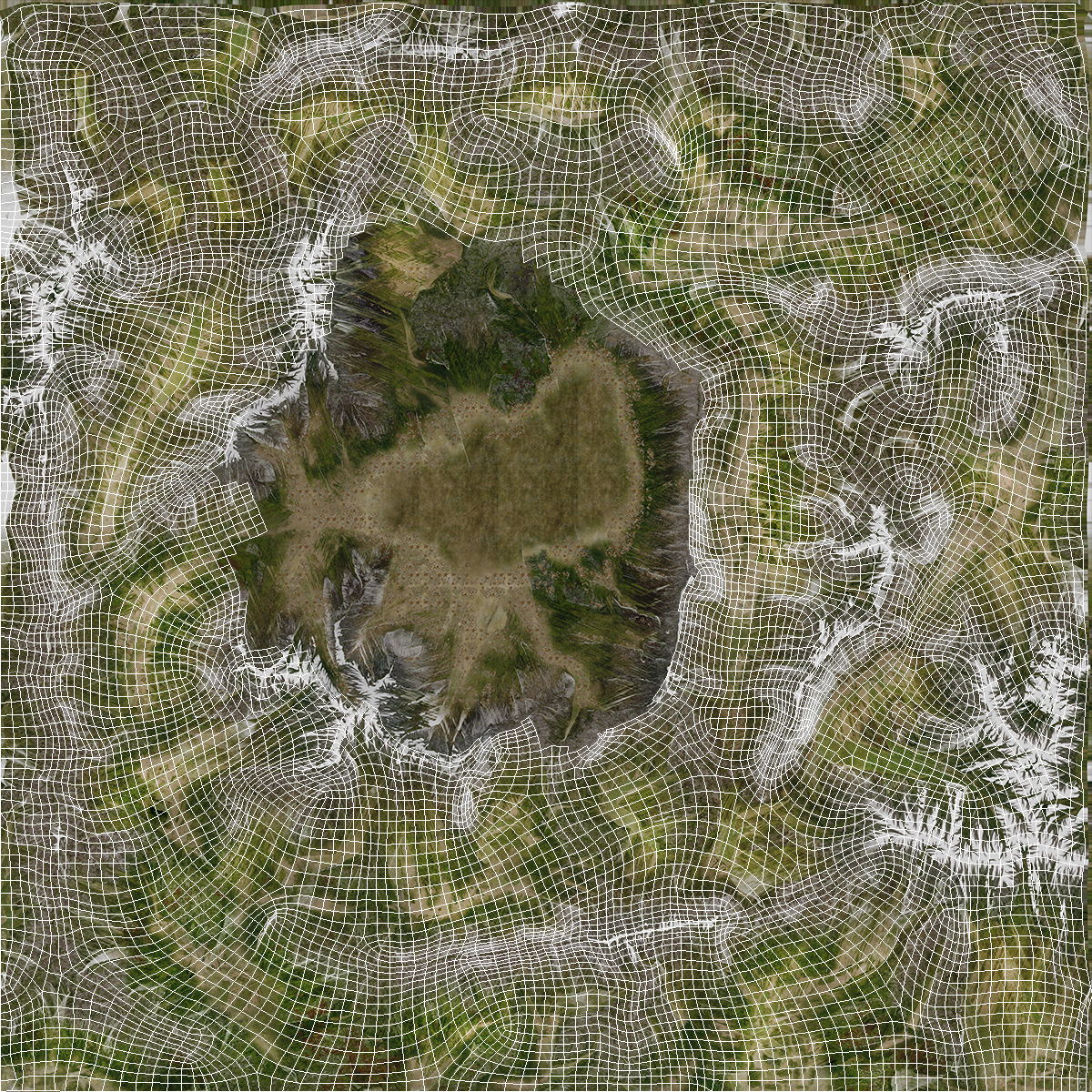 3D Mountain Lake model