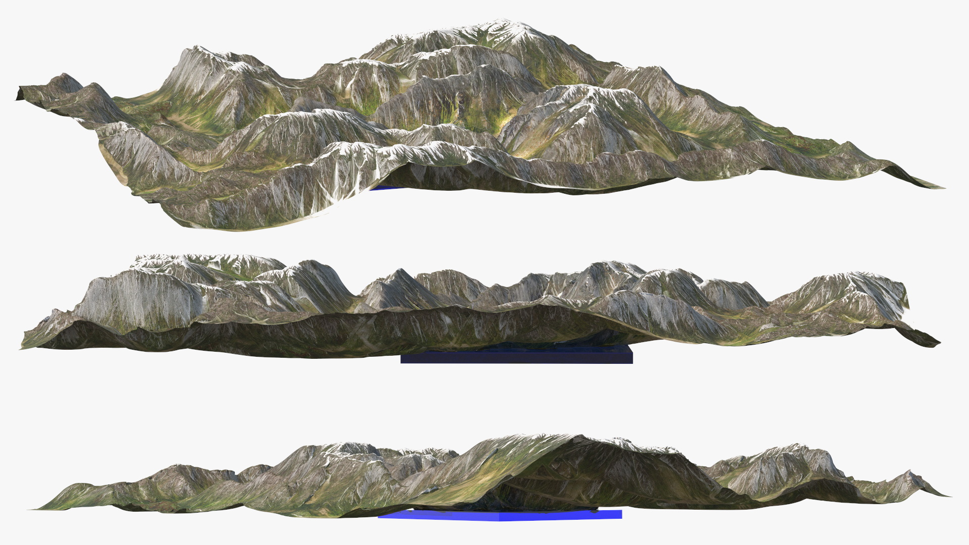 3D Mountain Lake model