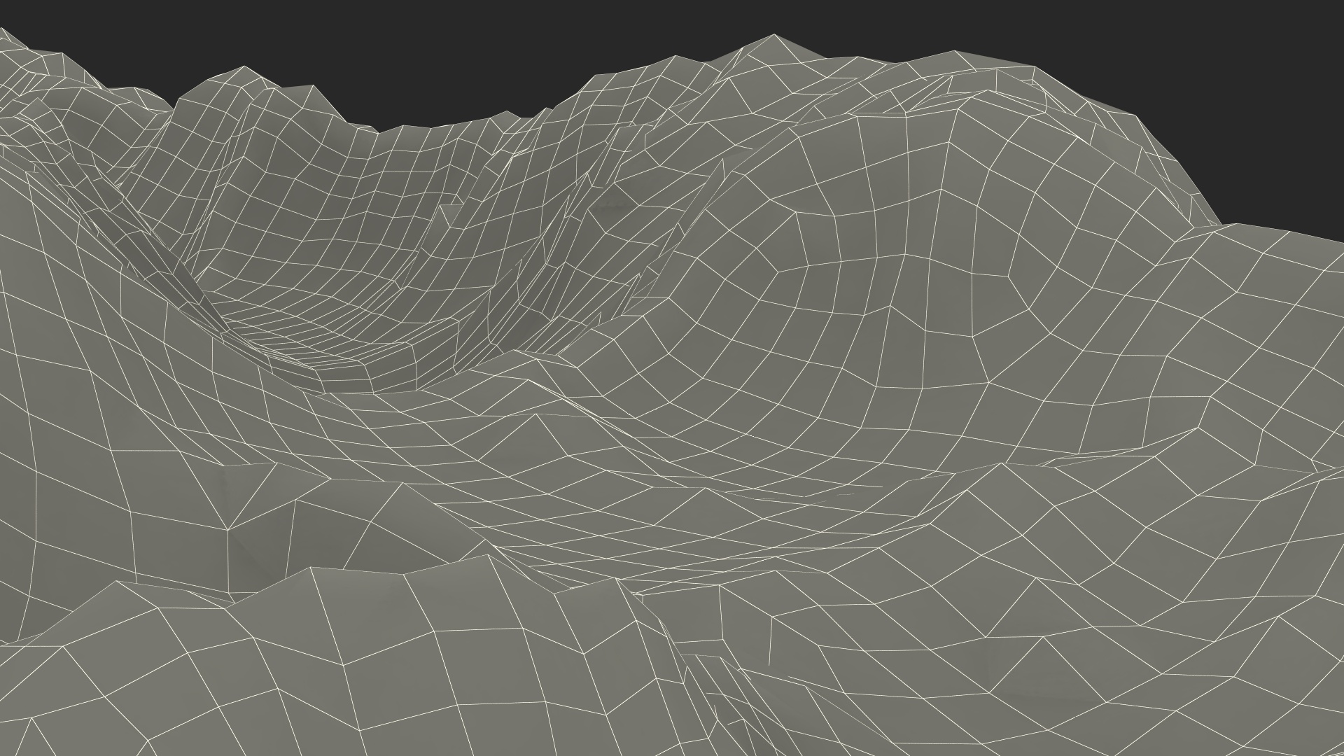 3D Mountain Lake model