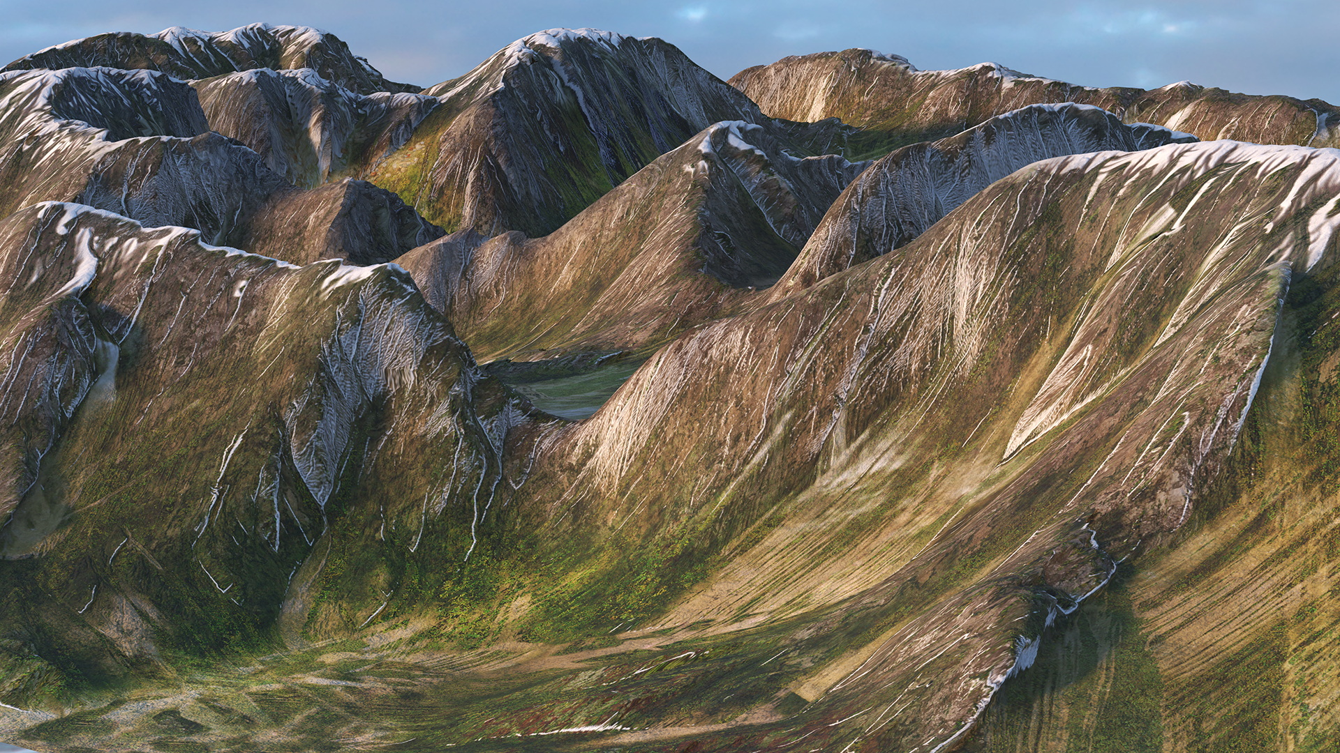 3D Mountain Lake model