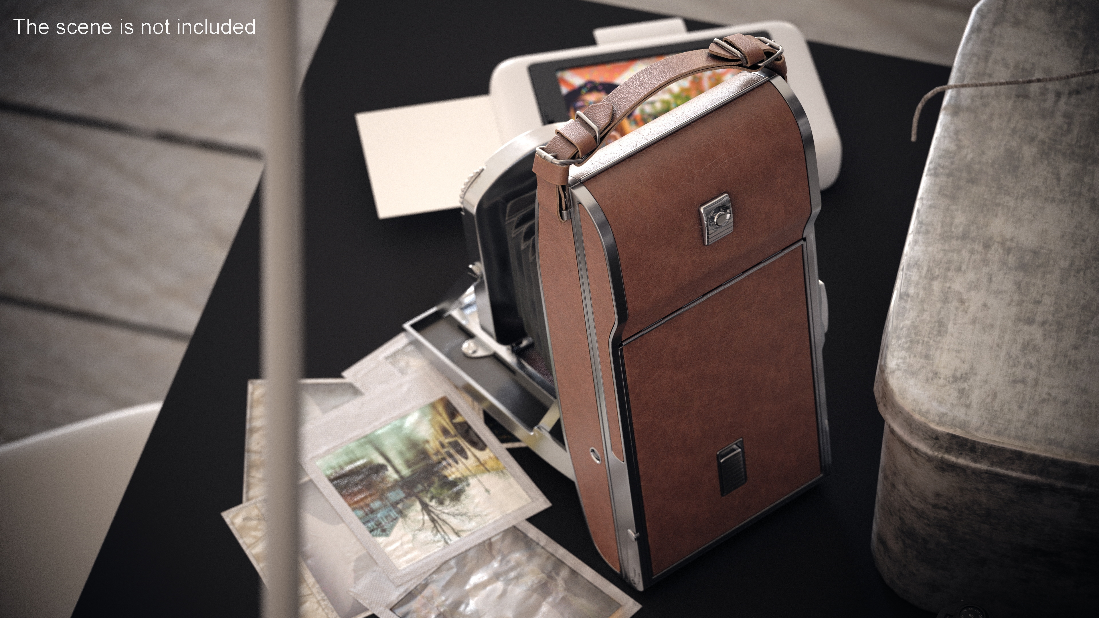 Vintage Polaroid Camera Model 95 3D