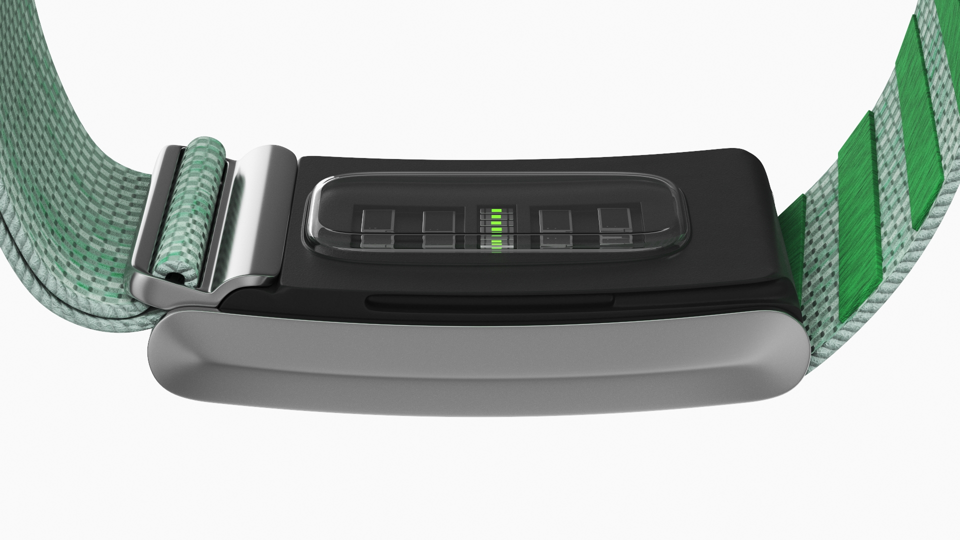 Fitness Band Green Rigged for Cinema 4D 3D model