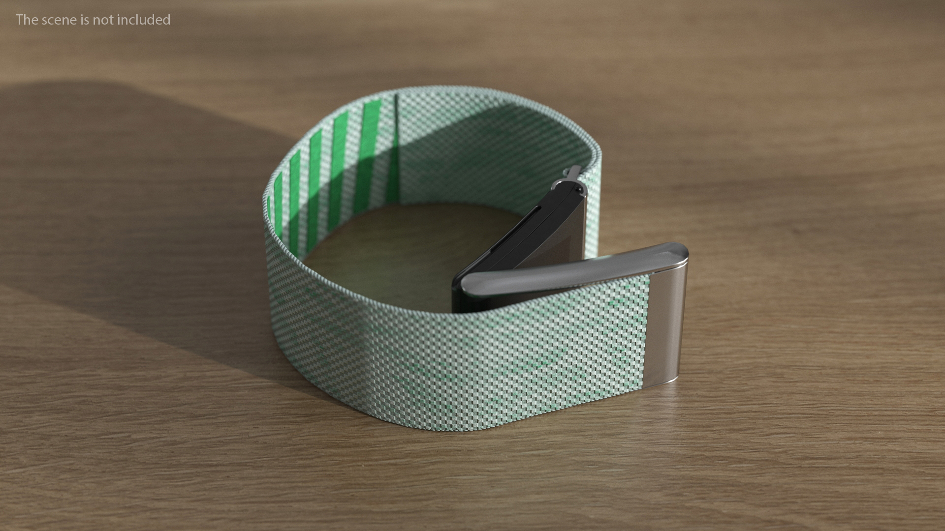 Fitness Band Green Rigged for Cinema 4D 3D model