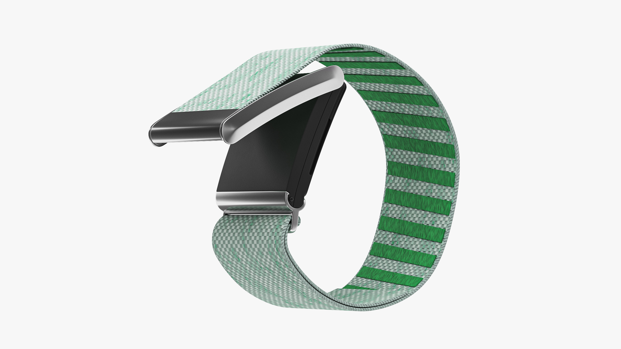 Fitness Band Green Rigged for Cinema 4D 3D model