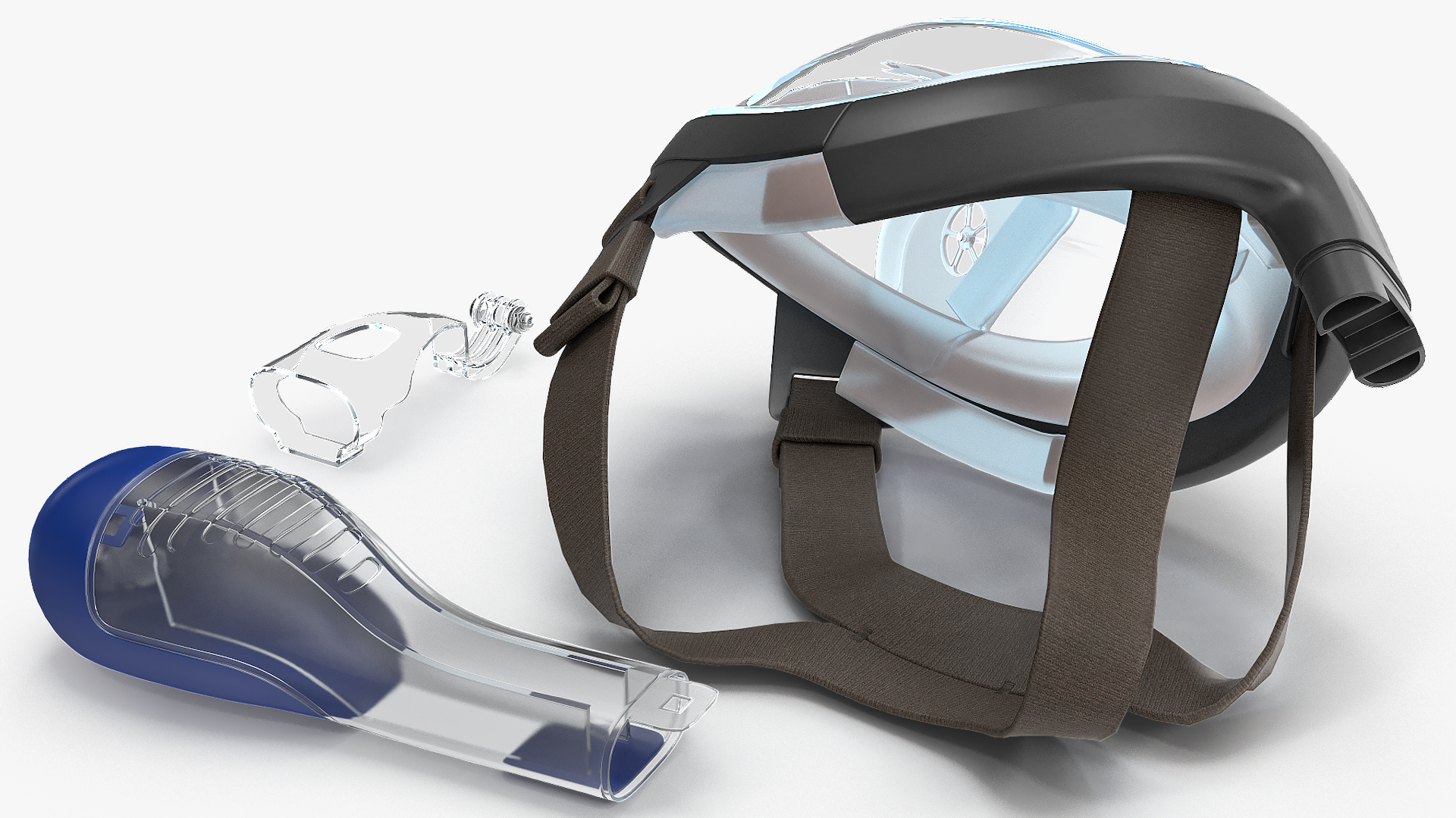 3D Lying Full Face Snorkel Mask Generic