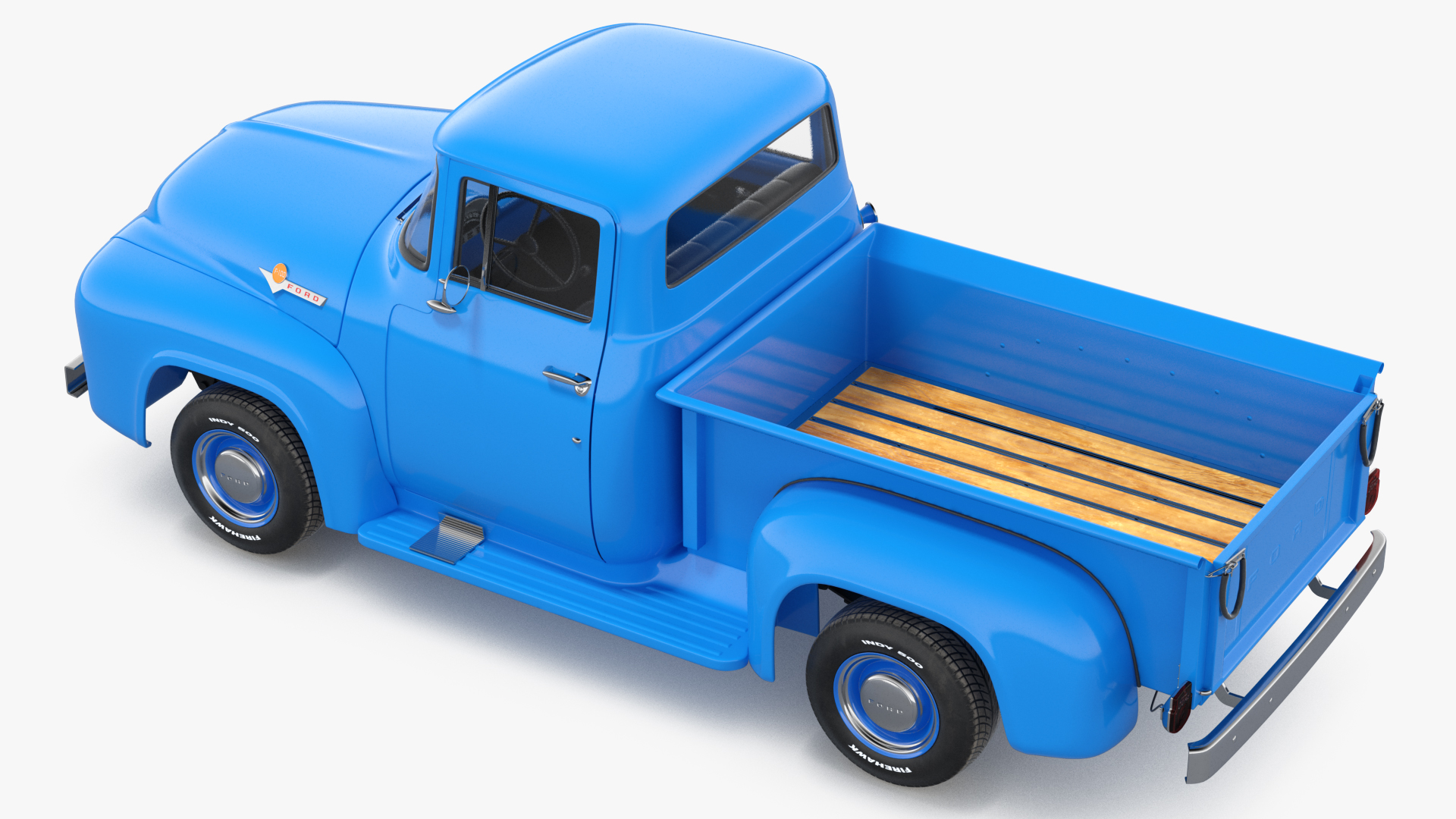 1956 Ford F100 Pickup Truck 3D