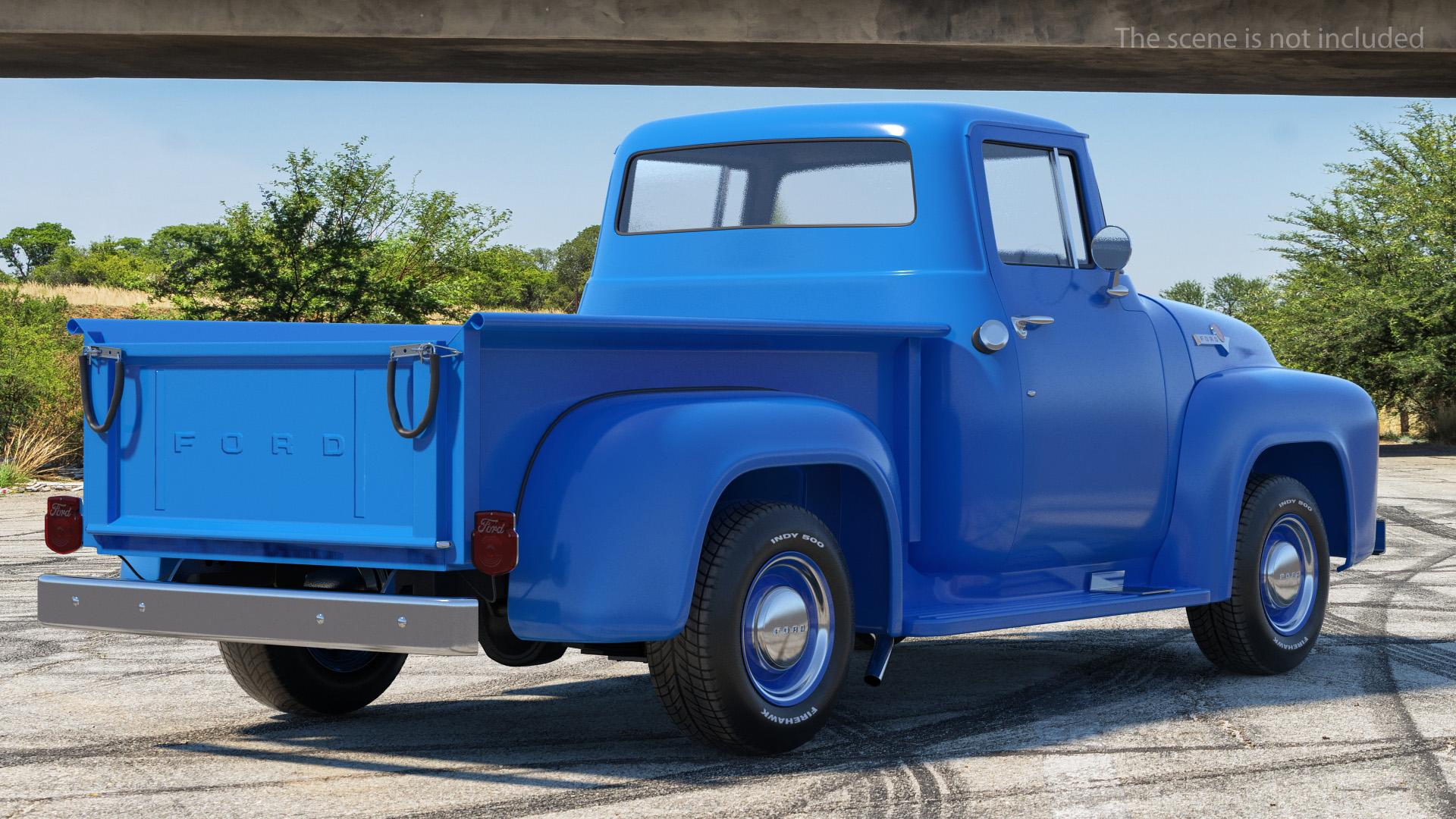 1956 Ford F100 Pickup Truck 3D