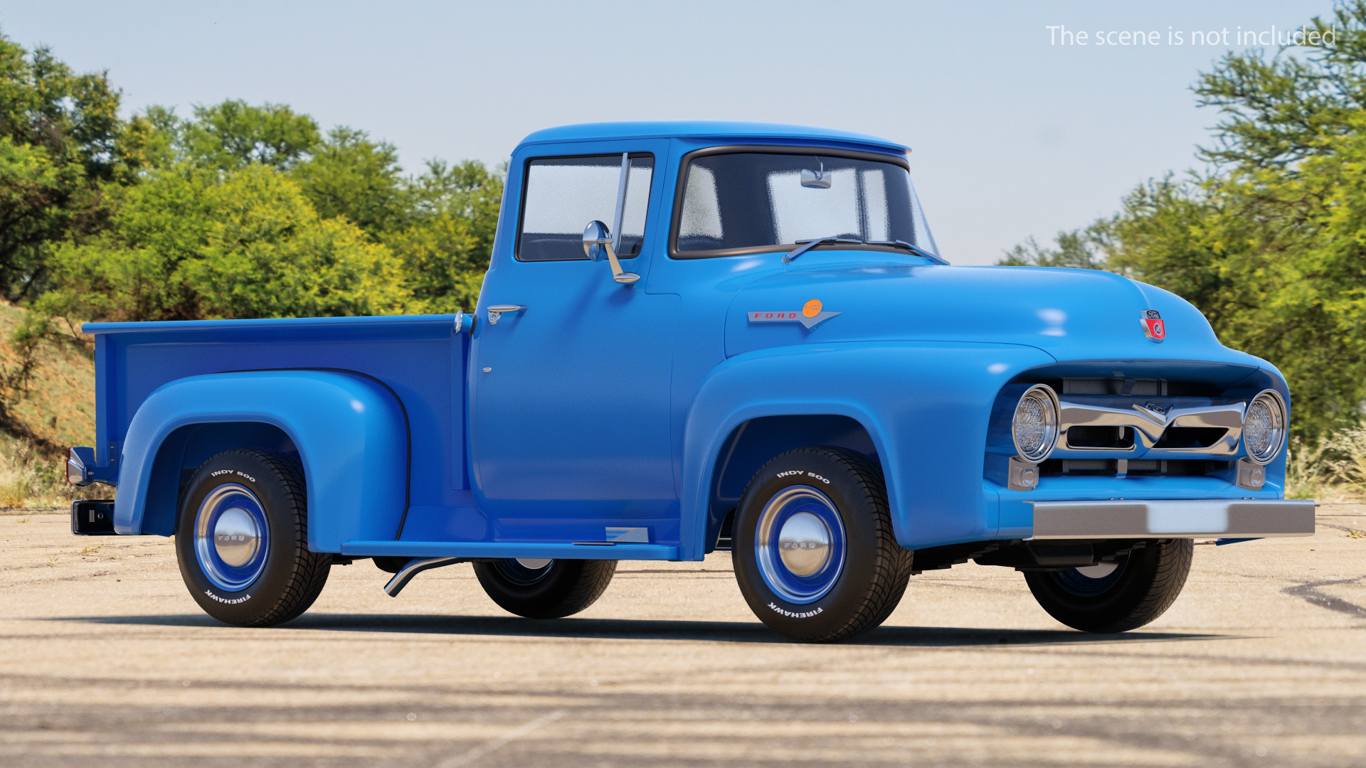 1956 Ford F100 Pickup Truck 3D