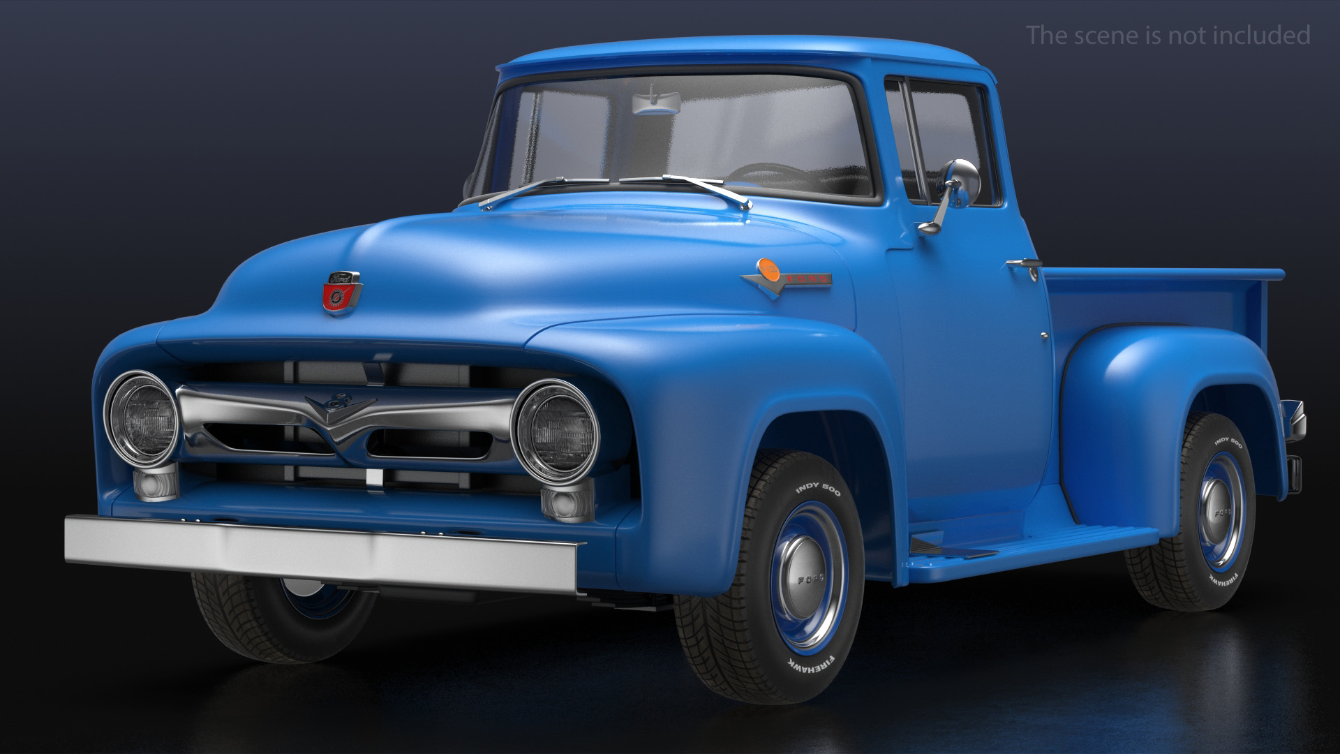 1956 Ford F100 Pickup Truck 3D