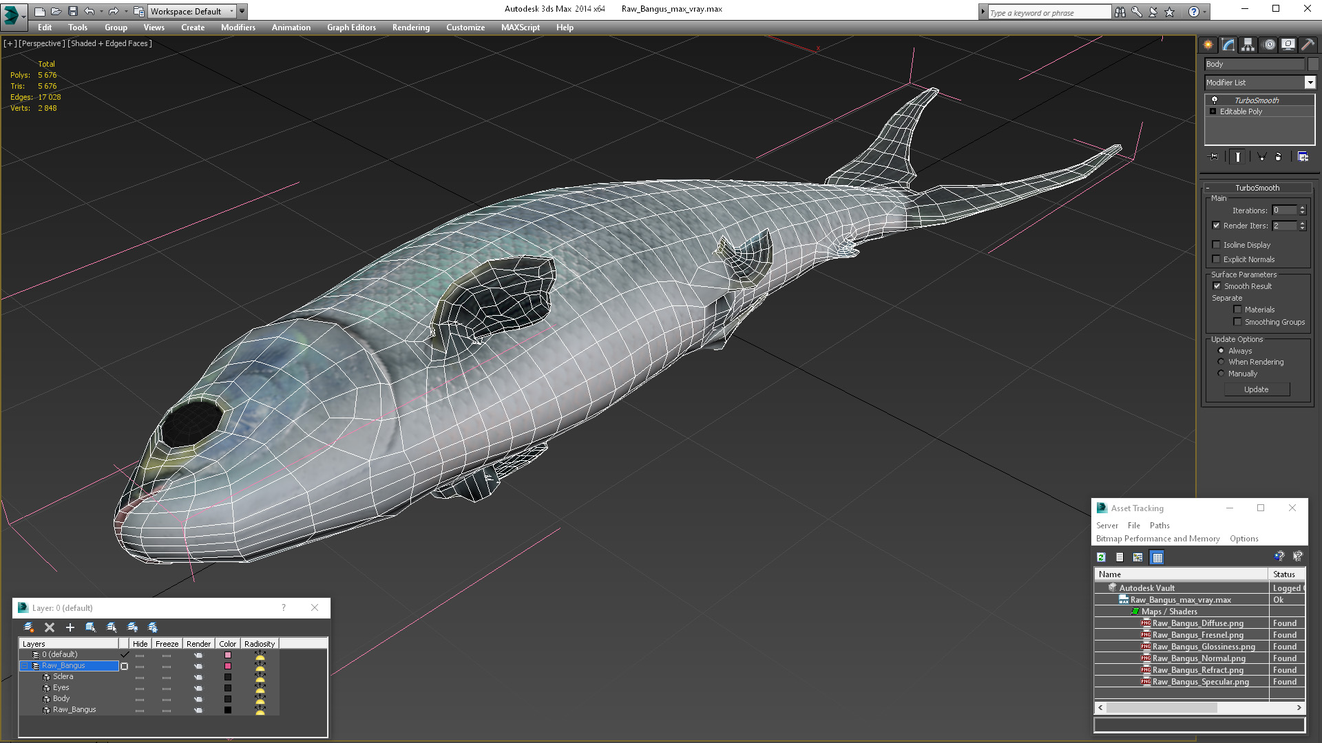 3D model Raw Bangus